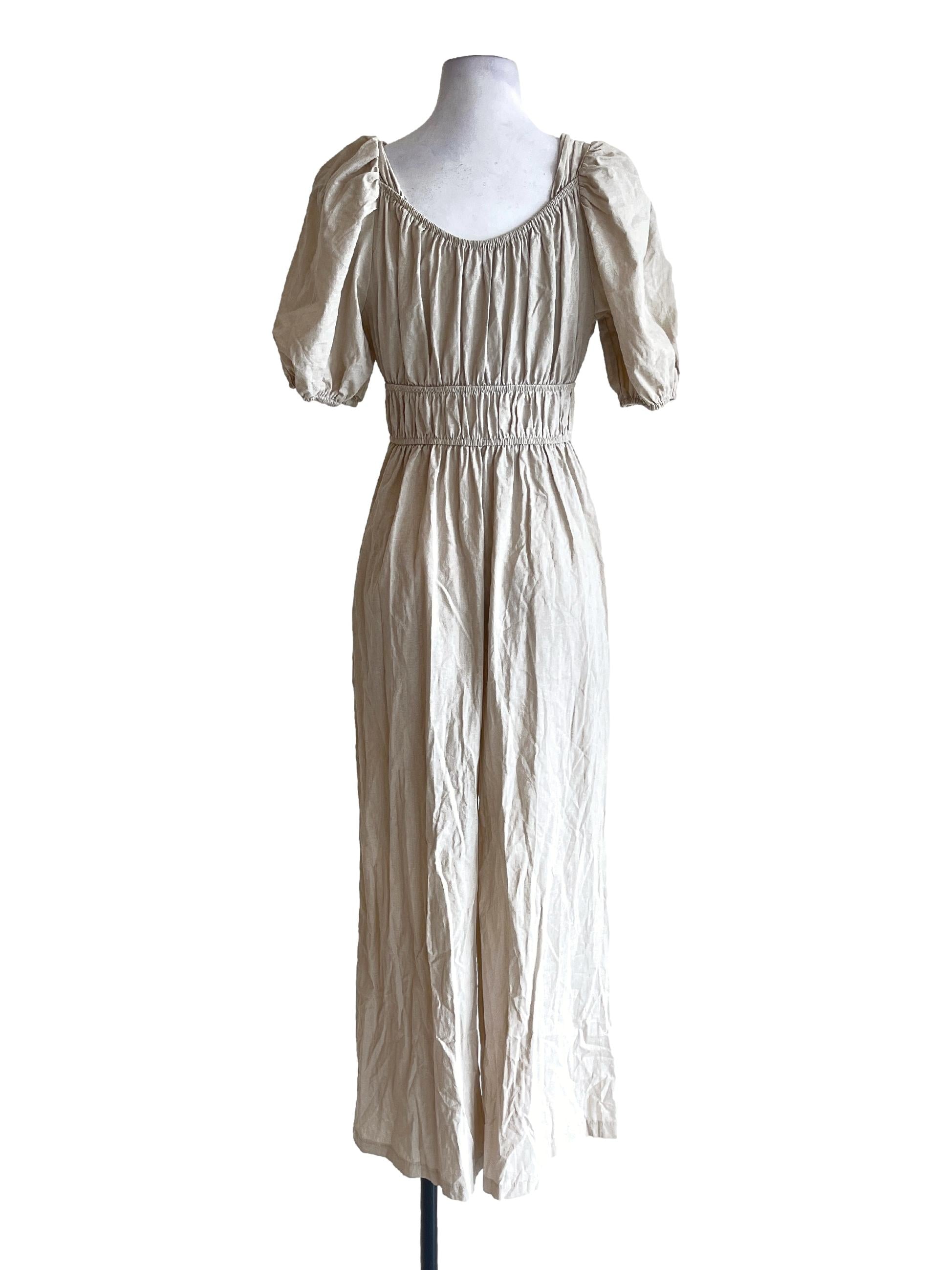 Khaki Beige Jumpsuit