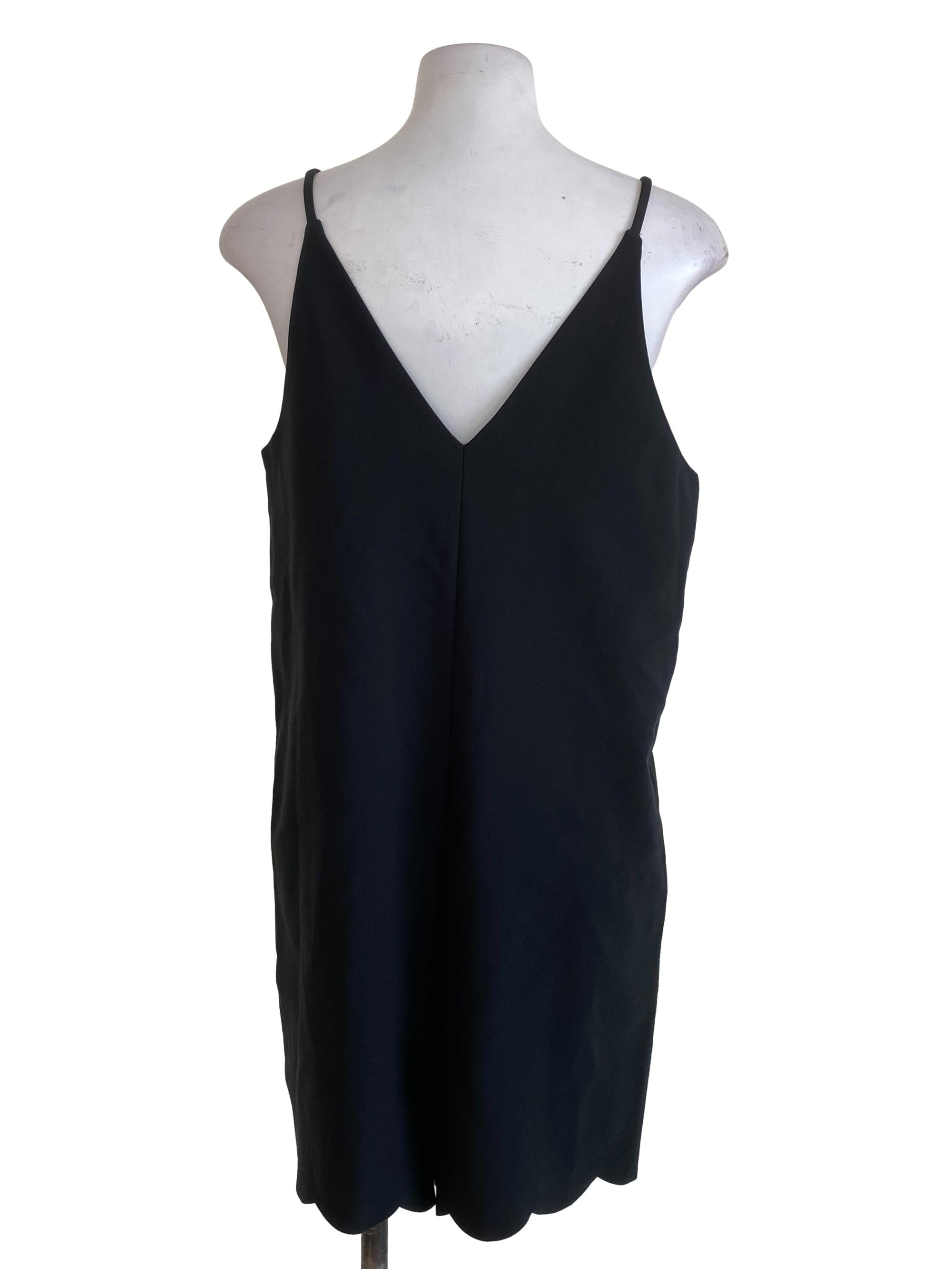 Black Scallop Cut Rompers