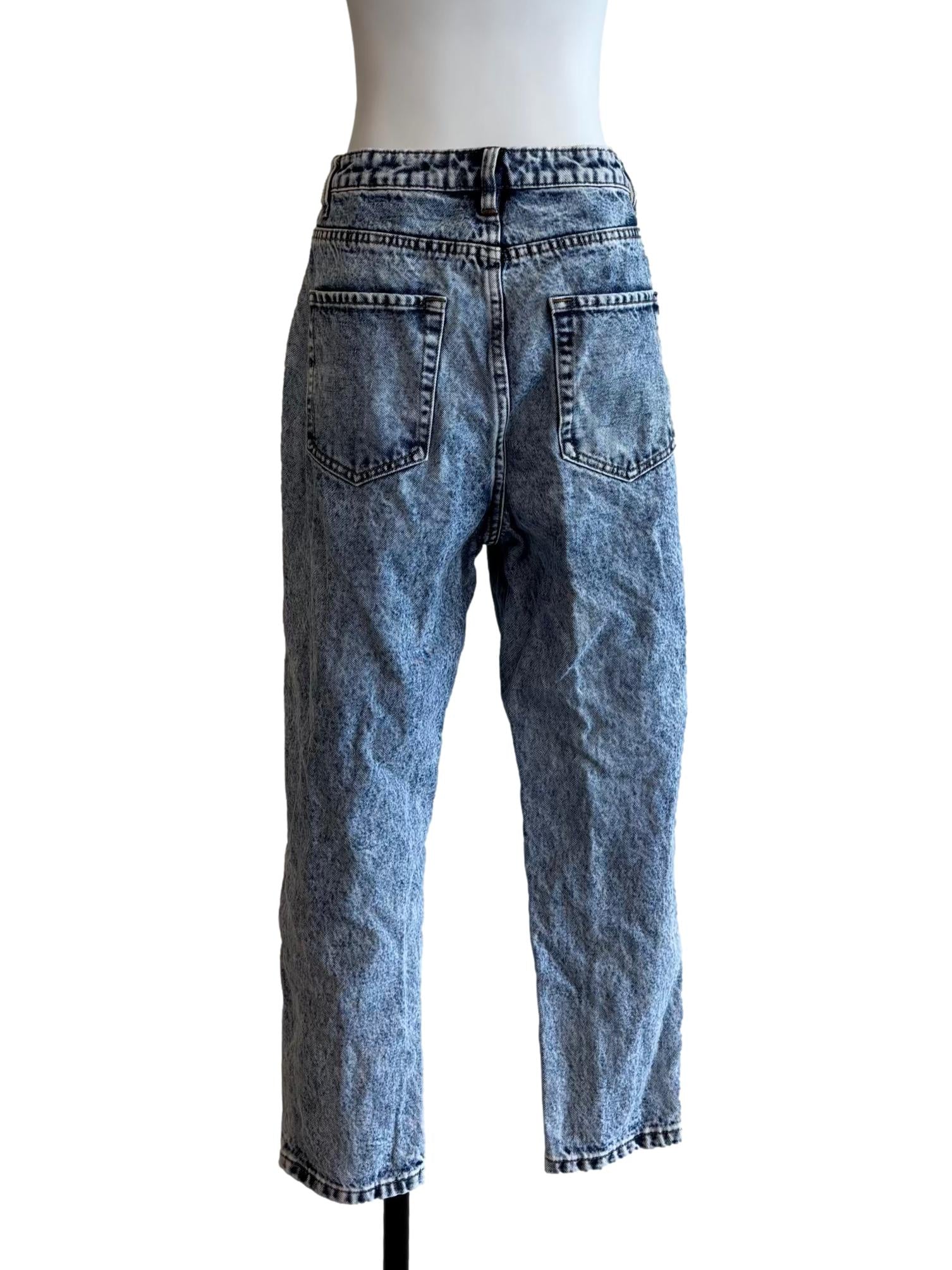 Washed Blue Skinny Jeans