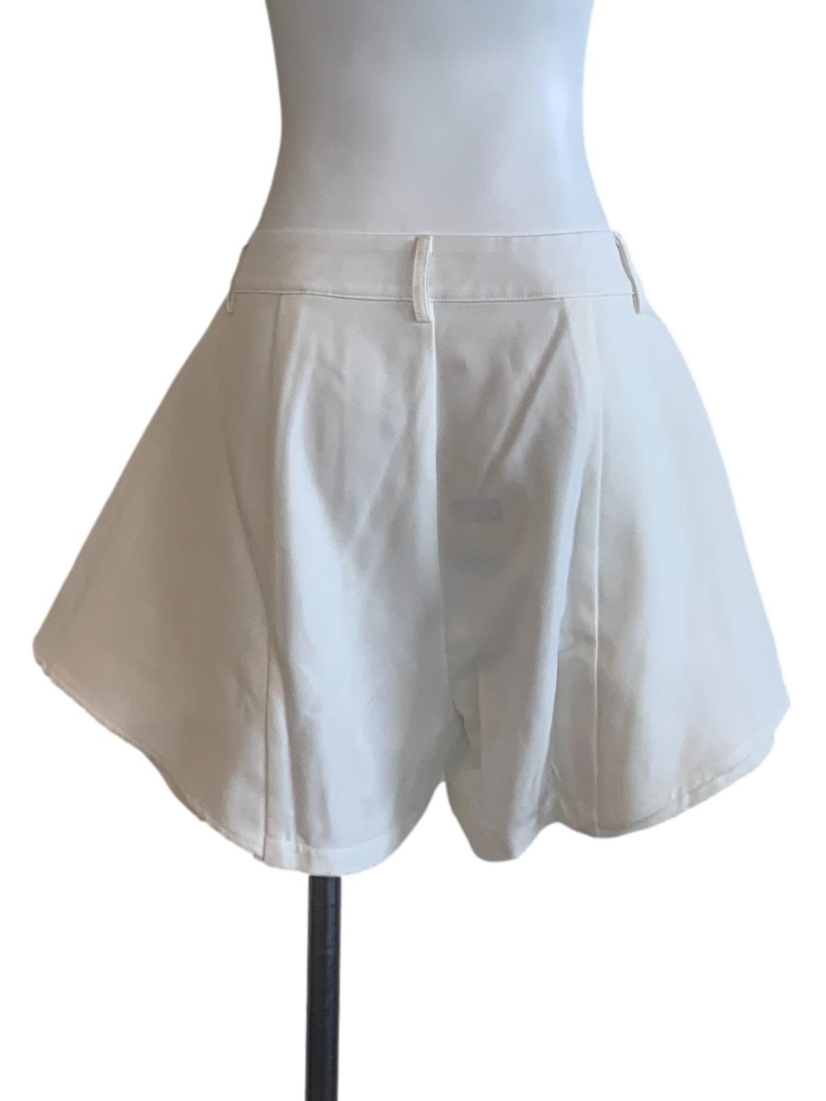White A-Line Shorts