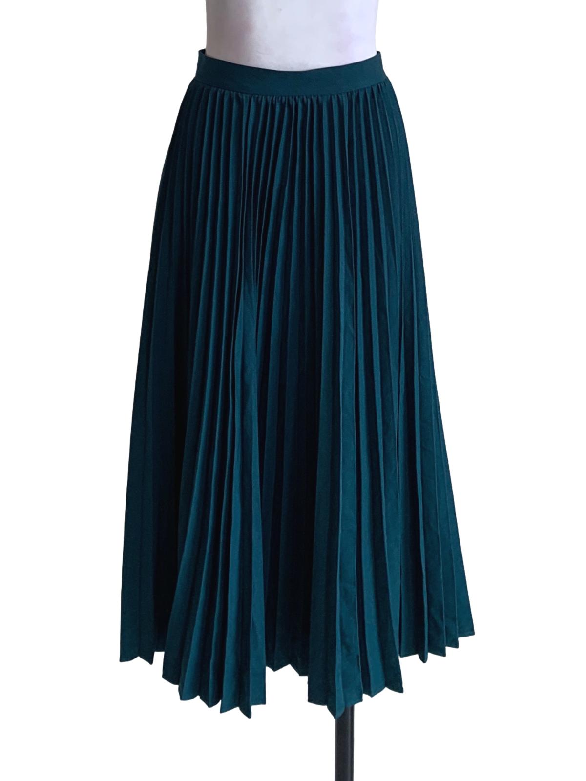 Ocean Pleated A-Line Skirt LB