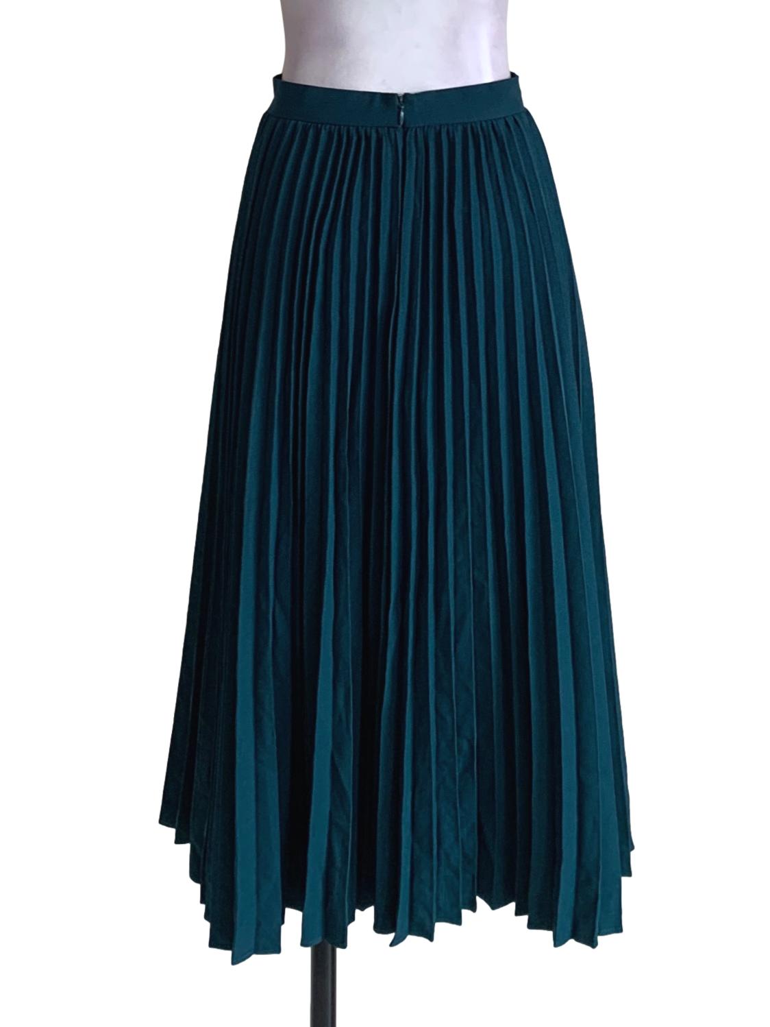 Ocean Pleated A-Line Skirt LB
