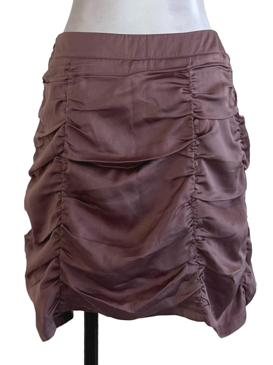 Dusty Pink Satin Skirt