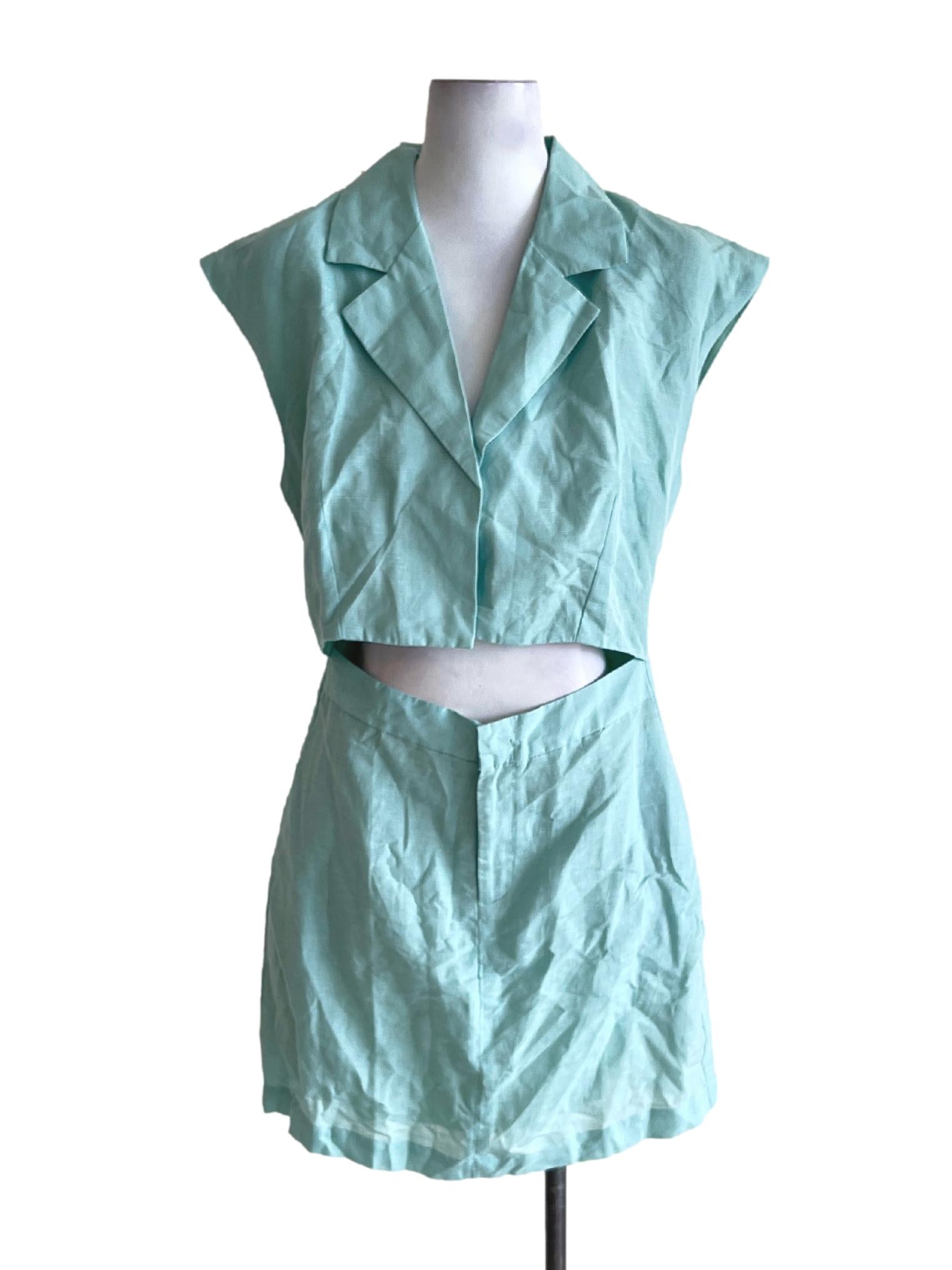 Mint Green Shirt Dress