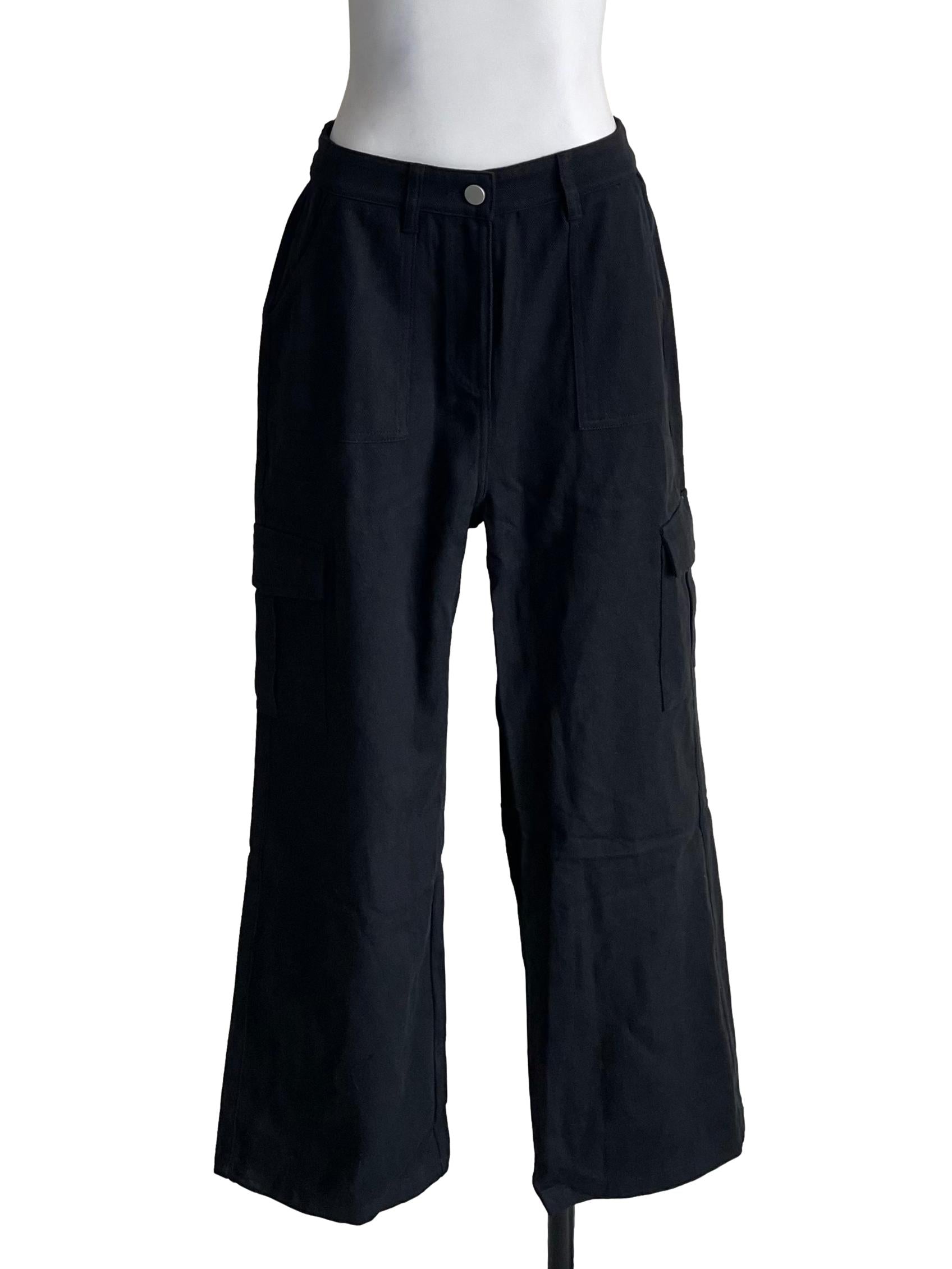 Black Cargo Jeans