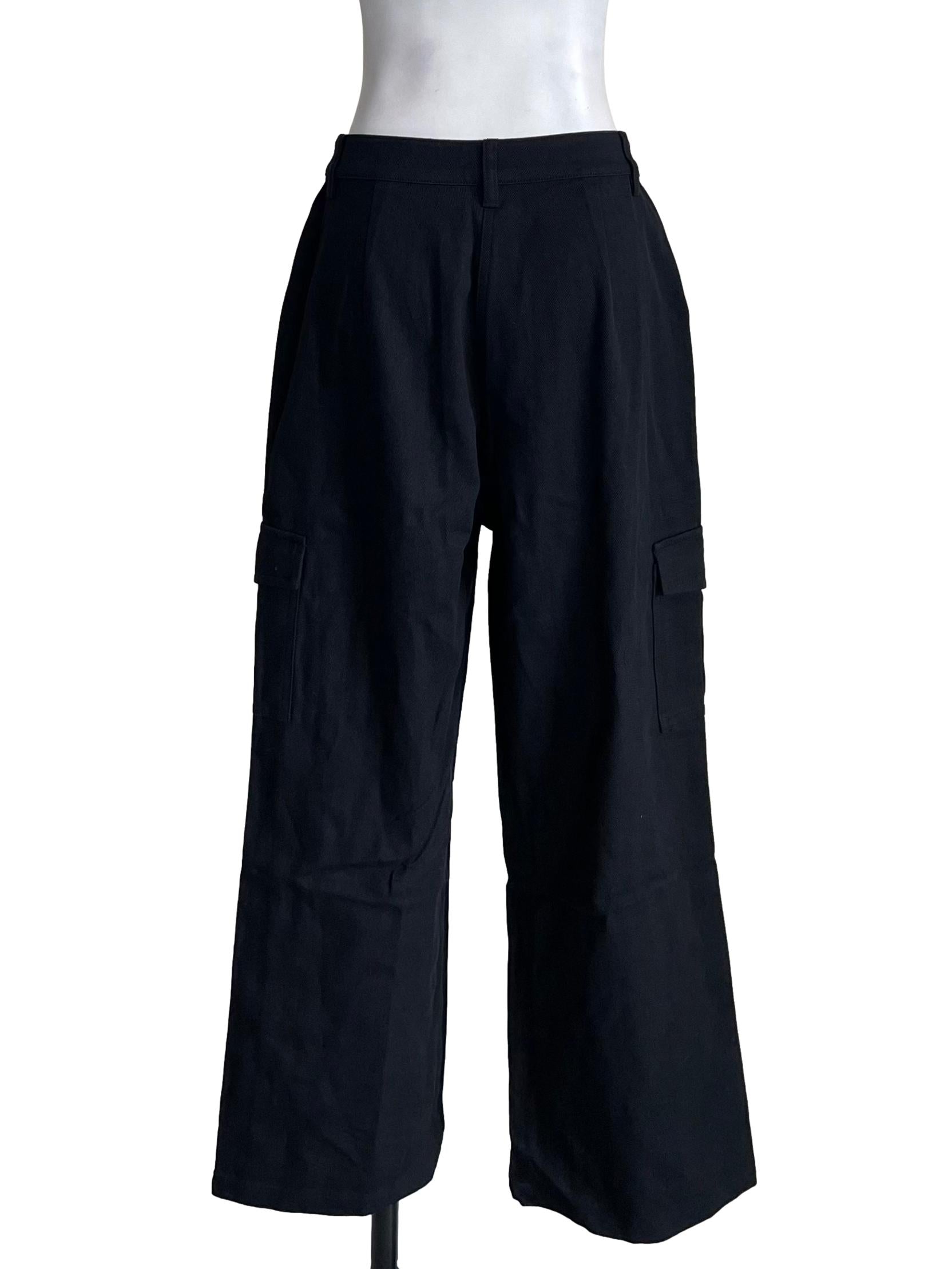 Black Cargo Jeans