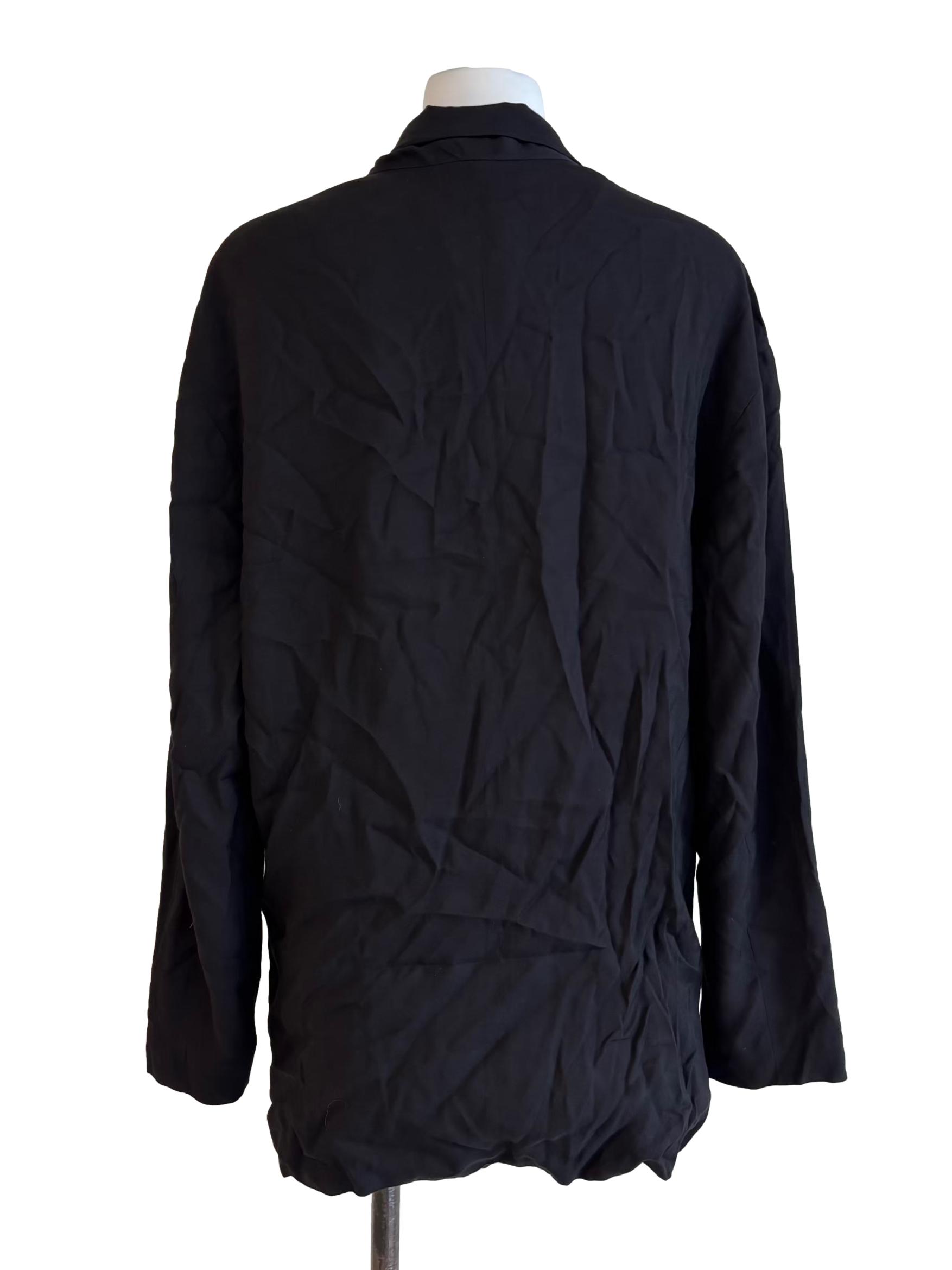 Onyx Black Belted Outerwear