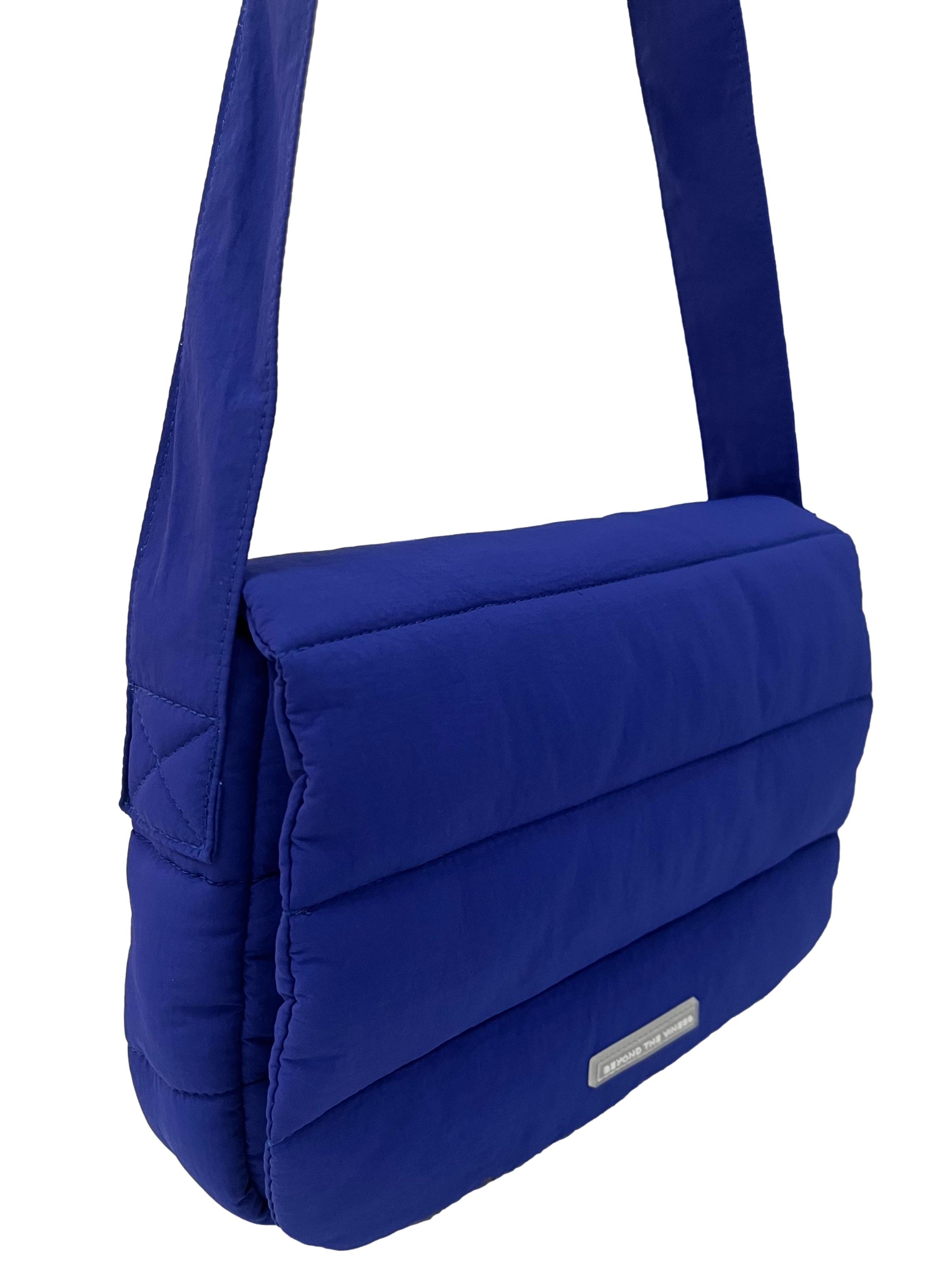 Blue Small Puffer Shoulder Bag
