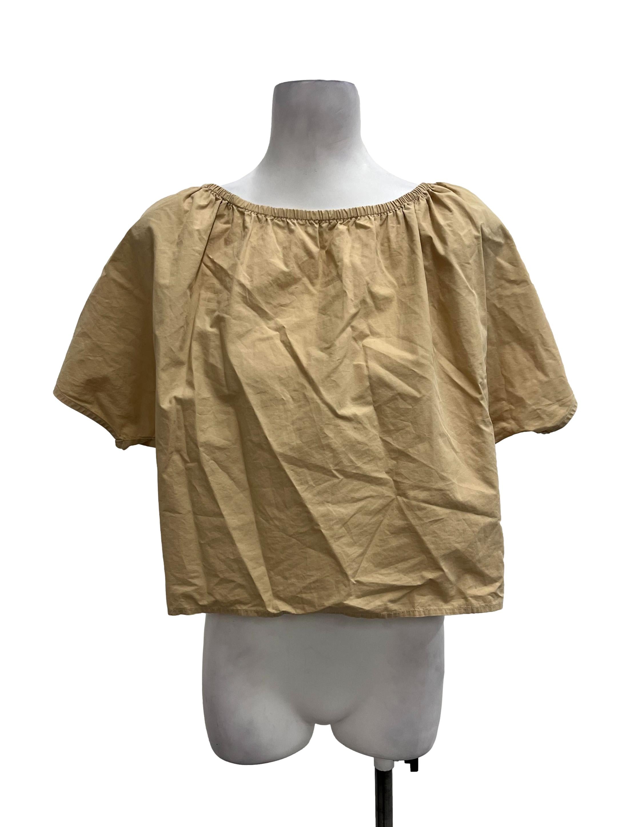 Light Khaki Smock Top OSN