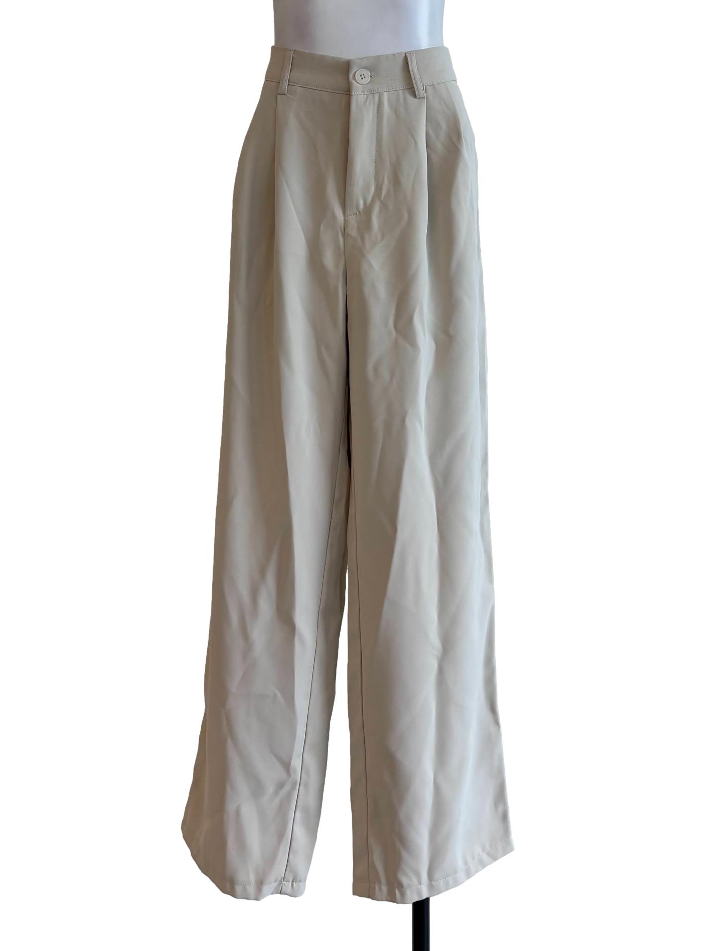 Ivory White Straight Pants