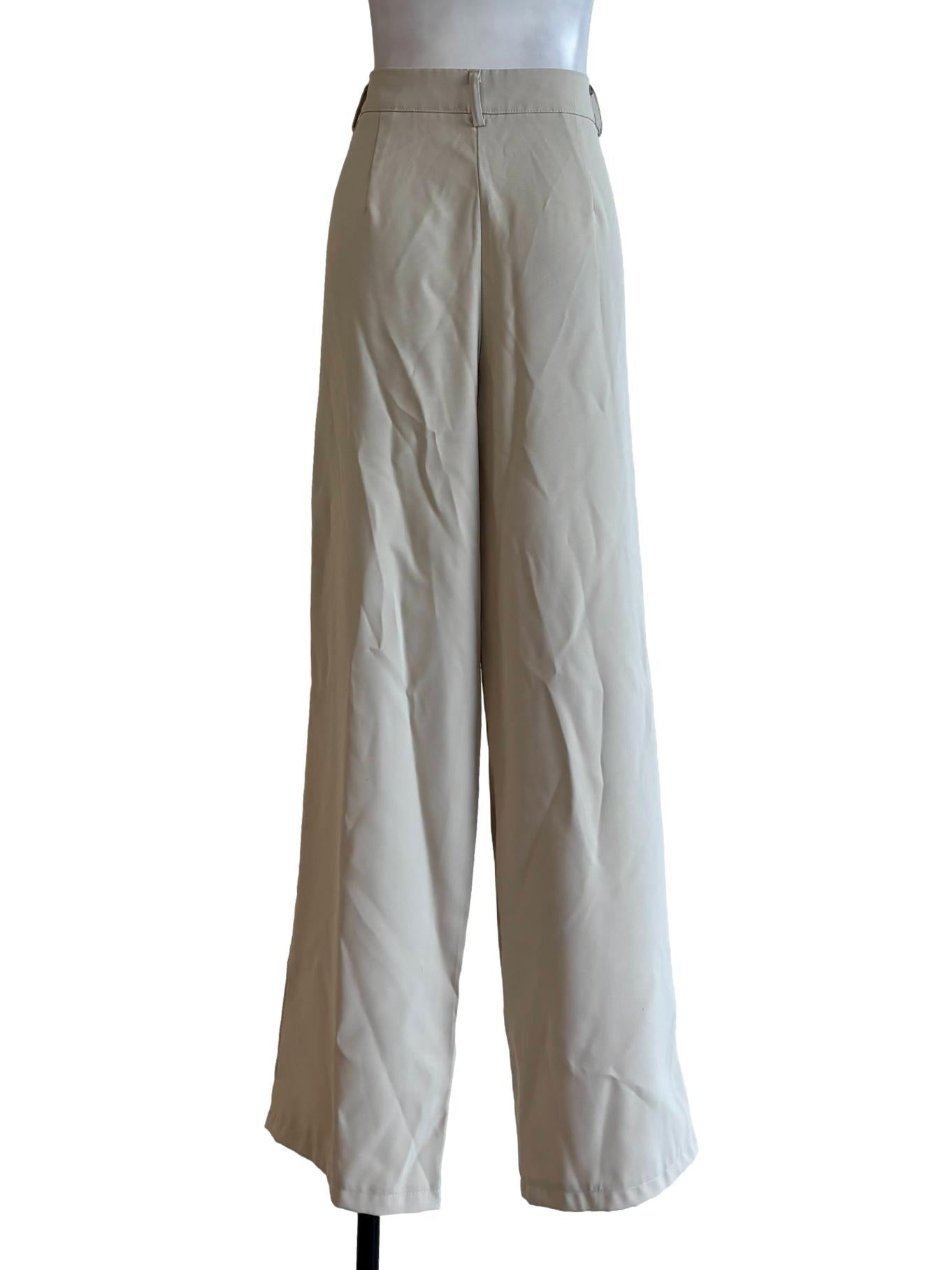 Ivory White Straight Pants