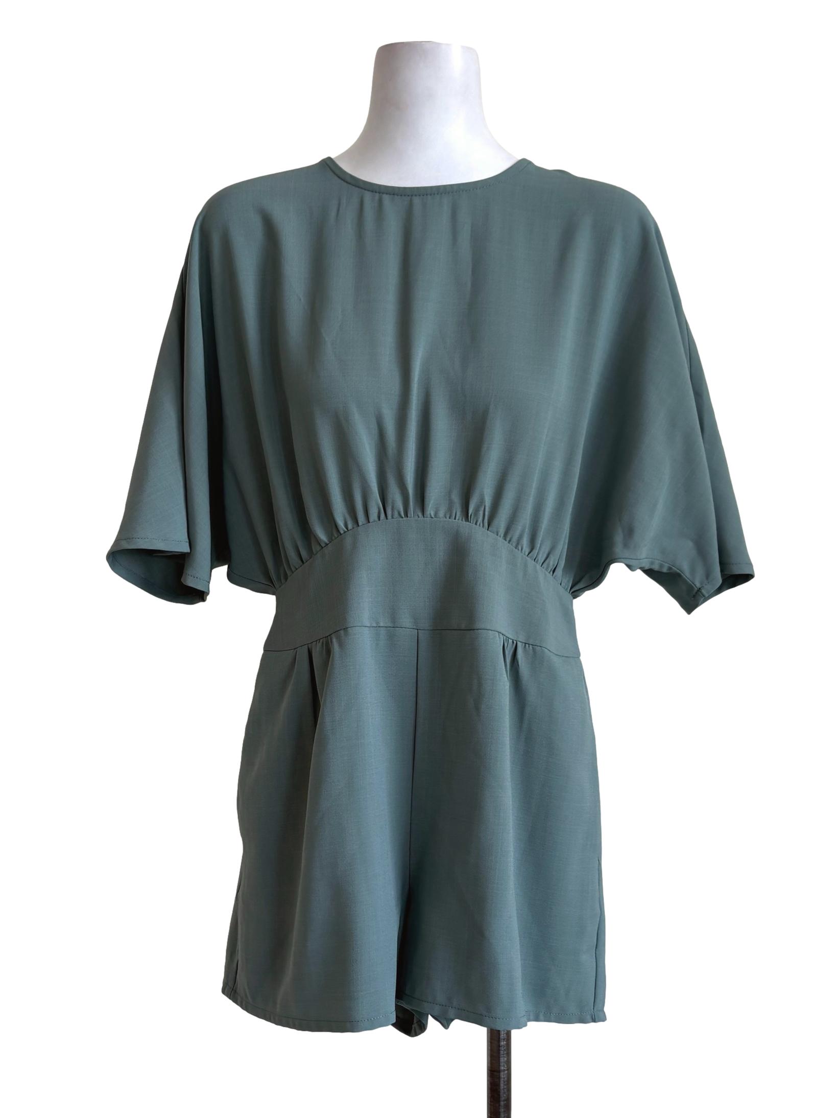 Sage Green Batwing Rompers LB