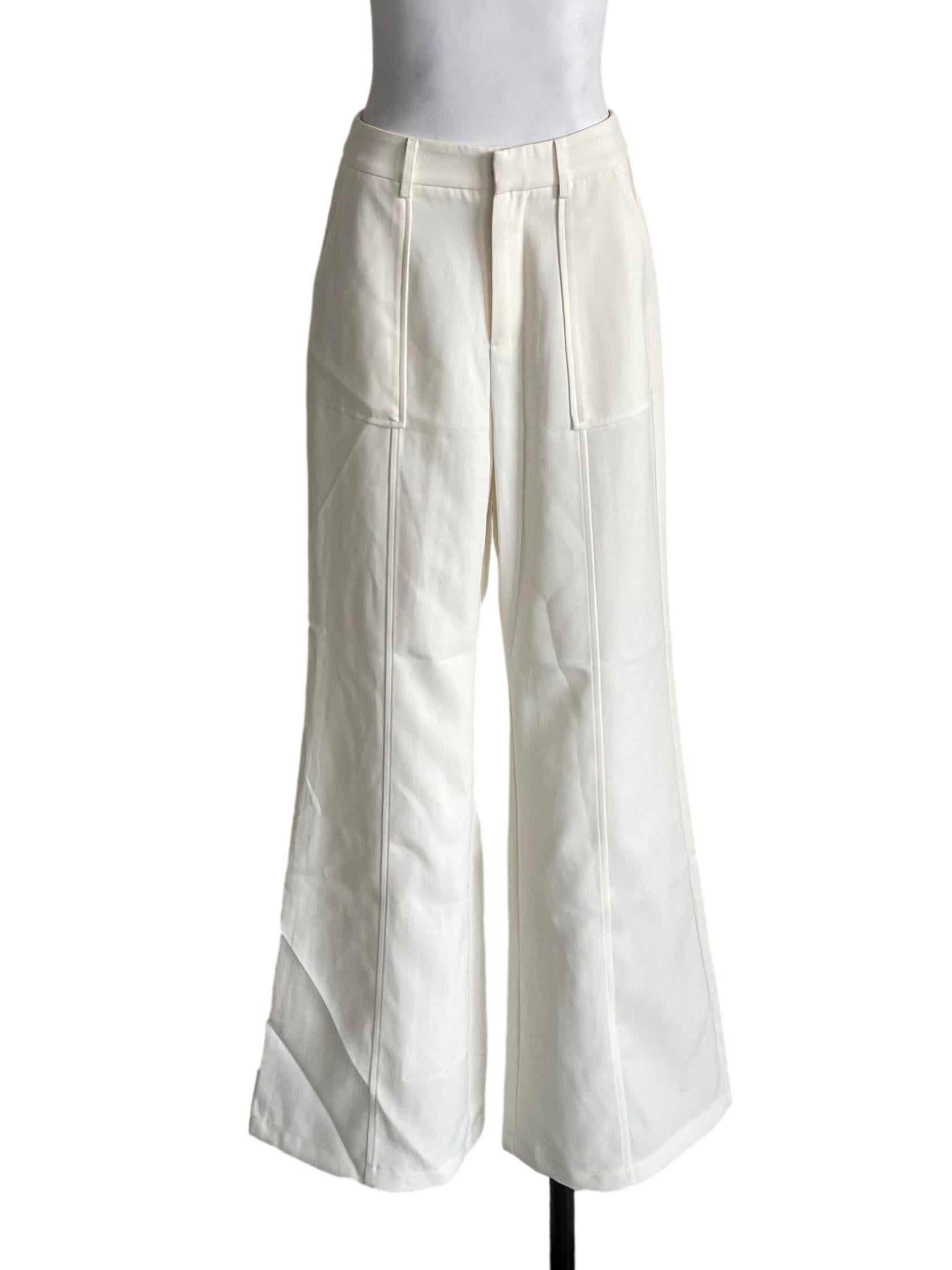 Off White Patch Pocket Pants