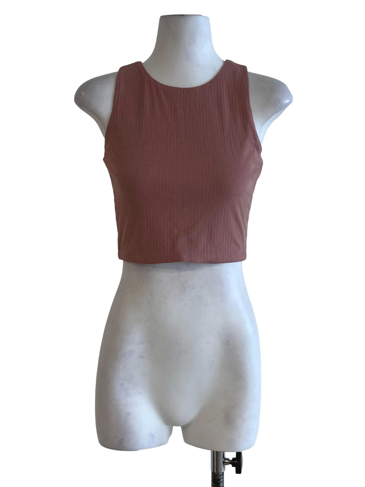 Blush Pink Jewel Neckline Tank Top