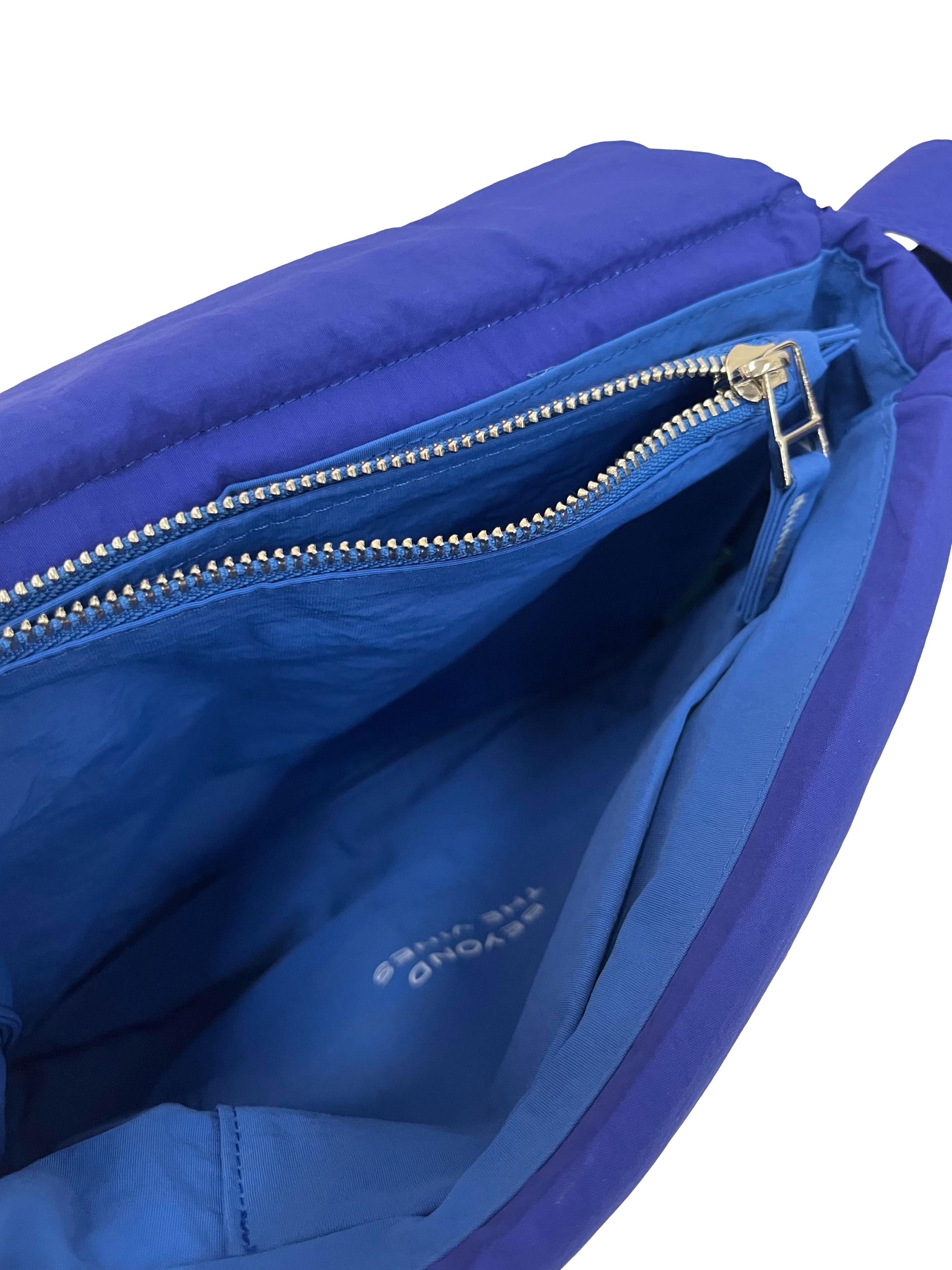 Blue Small Puffer Shoulder Bag