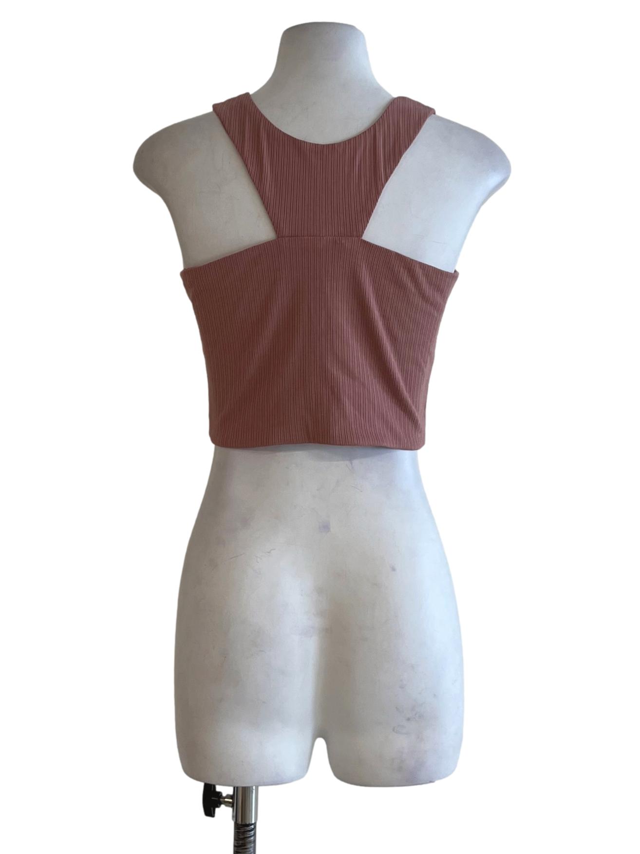 Blush Pink Jewel Neckline Tank Top