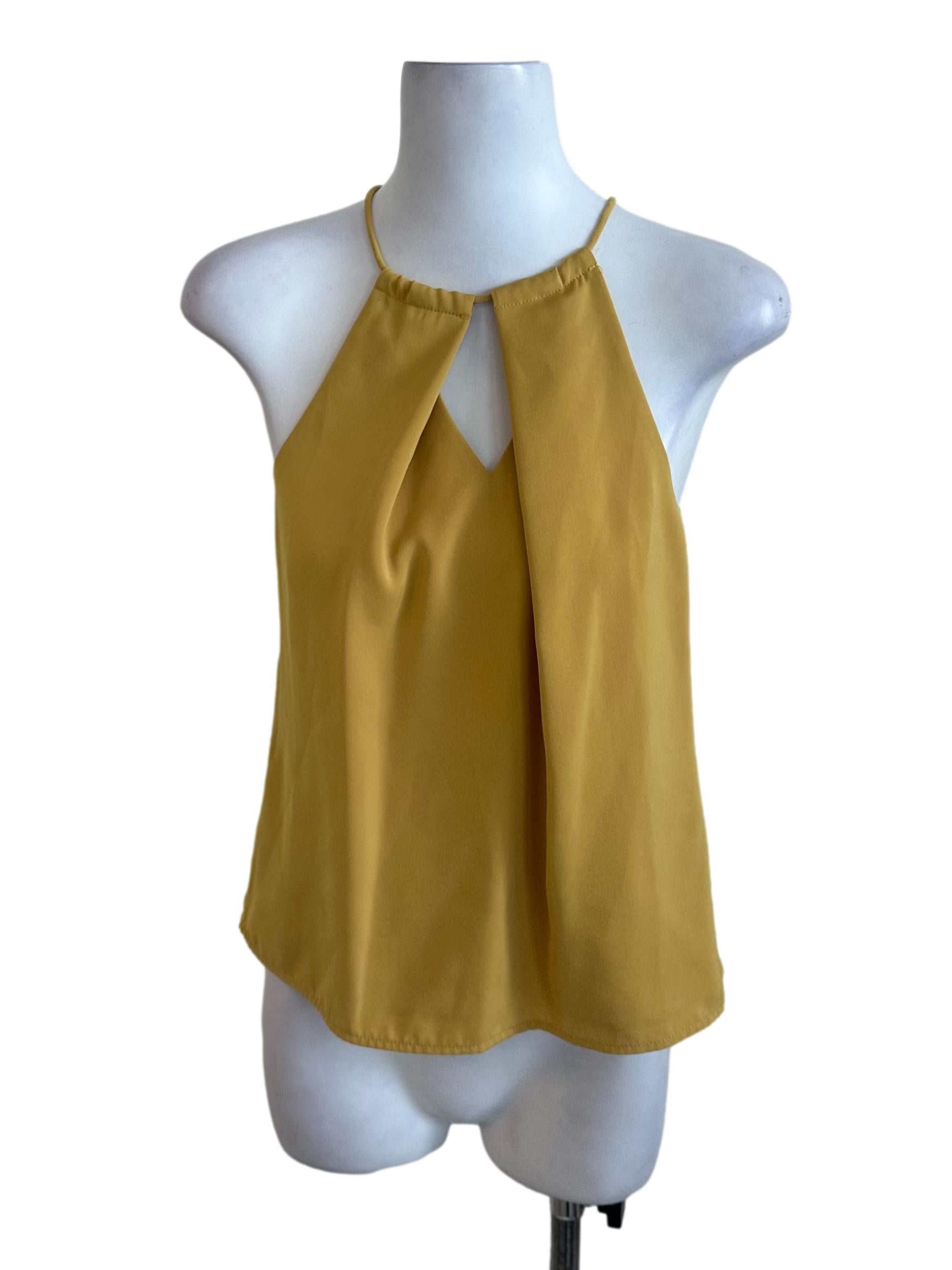 Mustard Yellow Halter Top