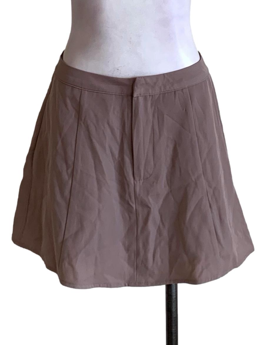 Wood Plain Skort