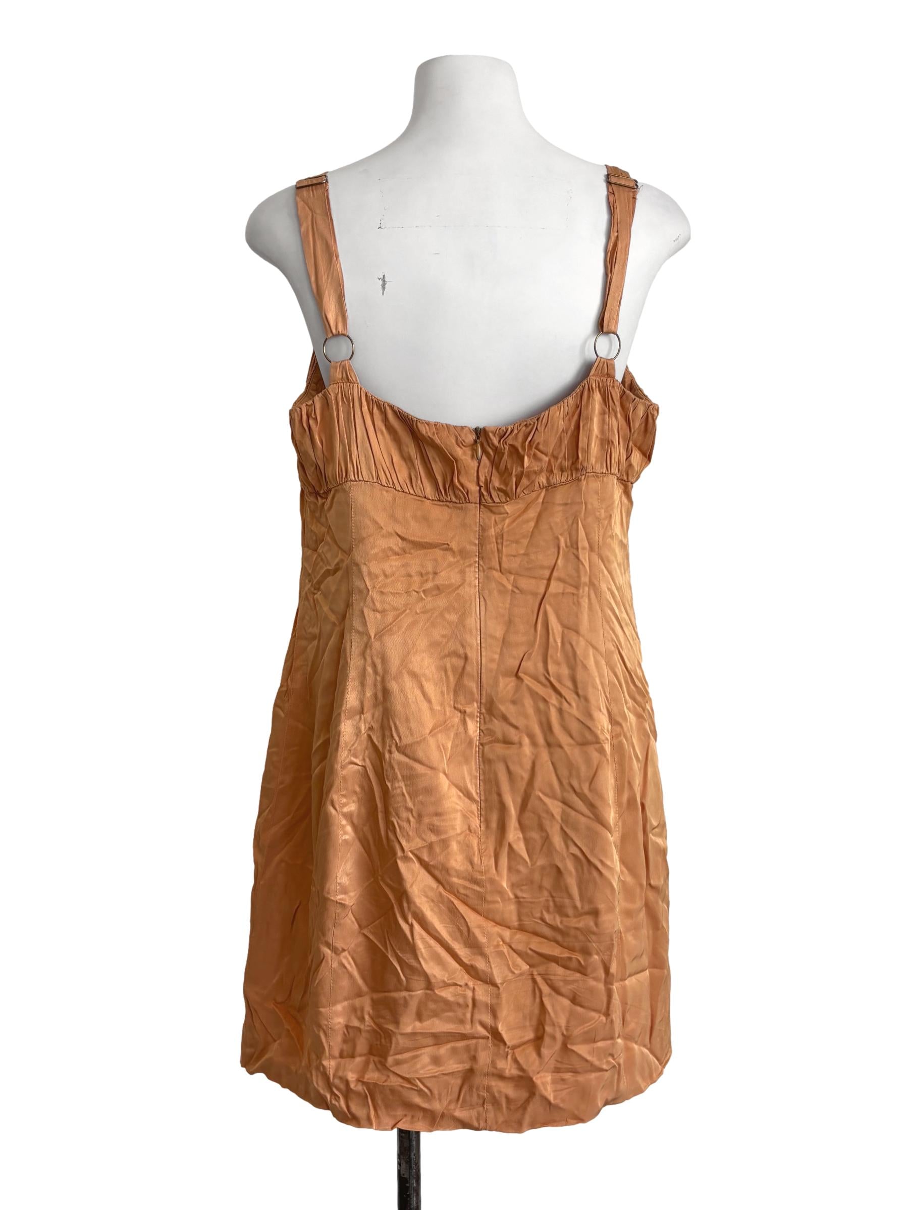 Tangelo Orange Baby Doll Dress