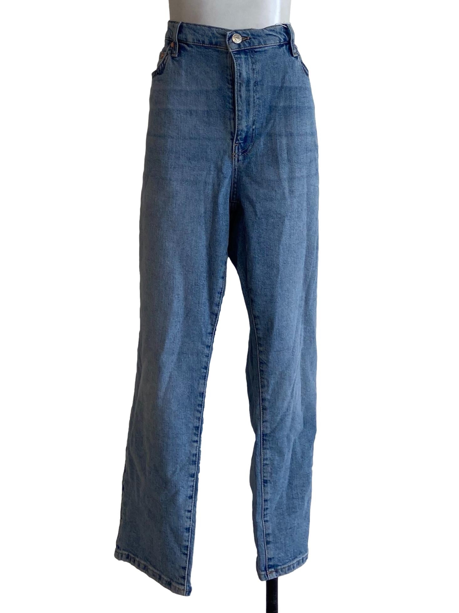 Blue Herringbone Pegged Jean