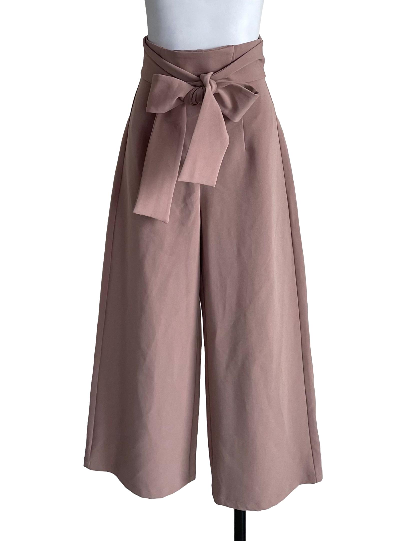 Pale Coffee High Waist Pants