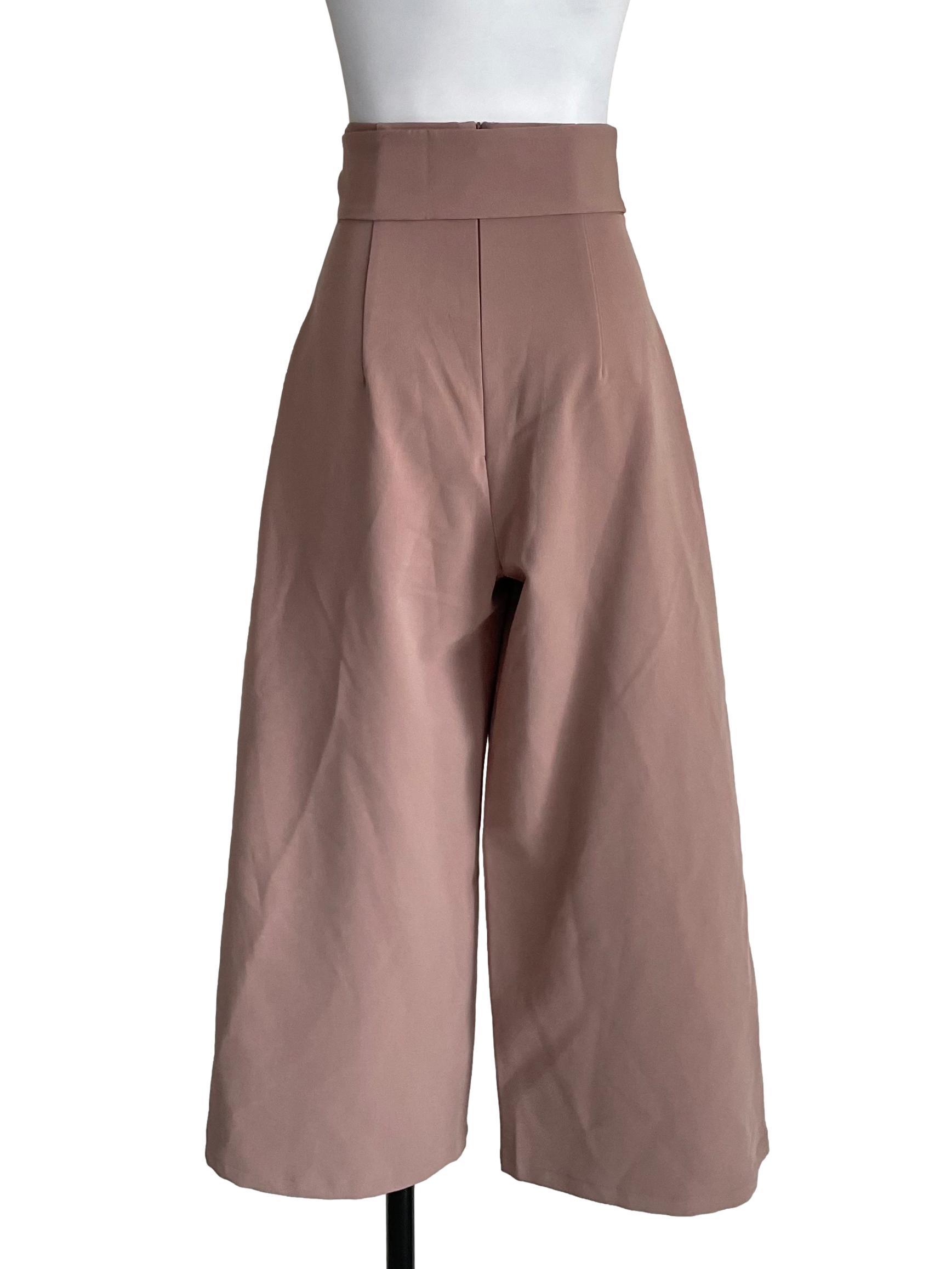 Pale Coffee High Waist Pants