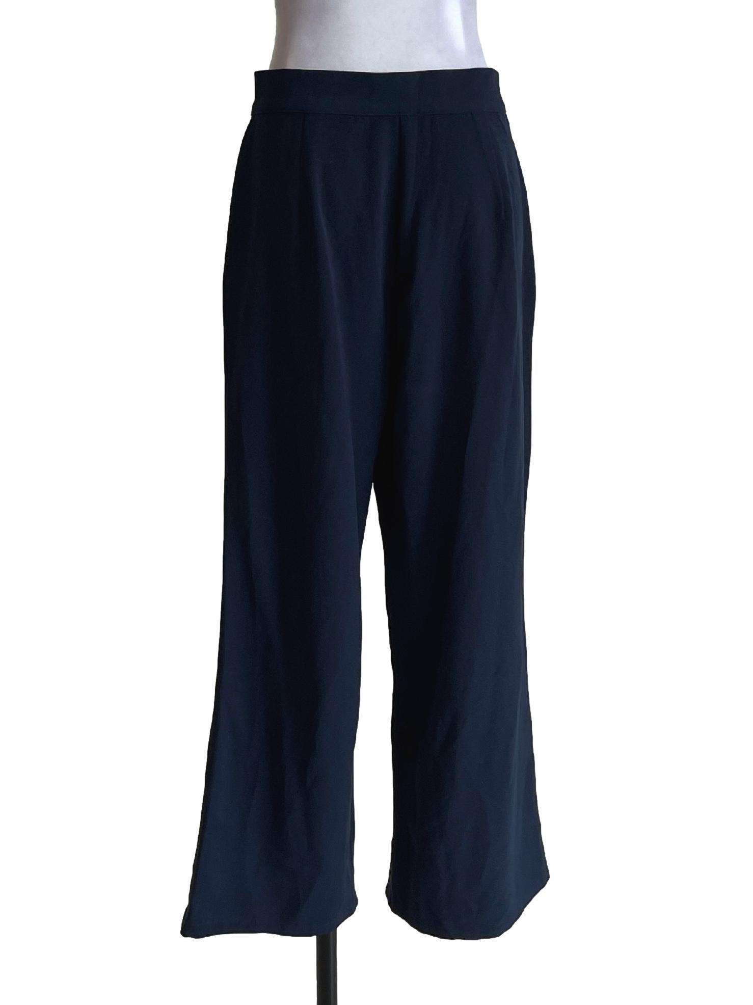 Navy Blue Straight Pants