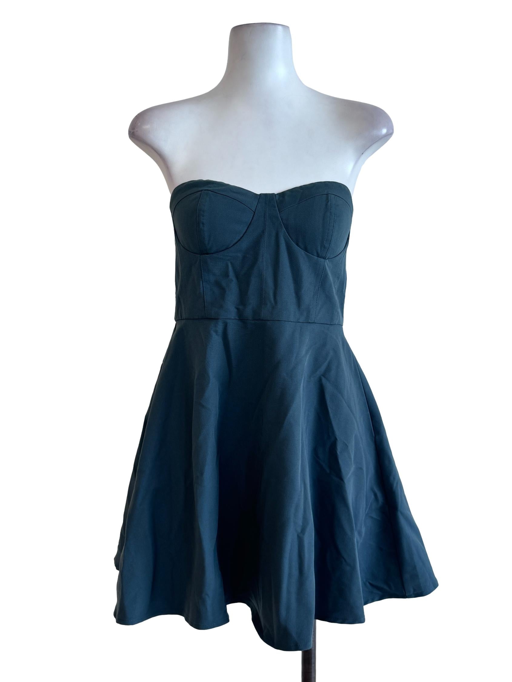 Green Strapless Rompers