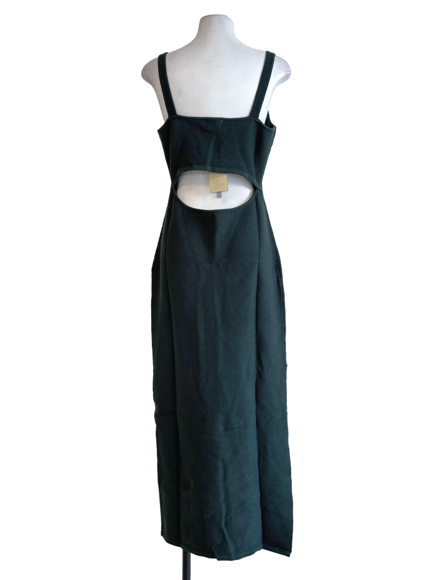 Pine Green Scoop Bodycon Dress