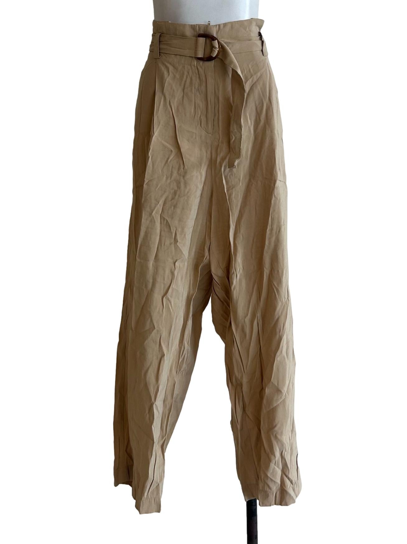 Khaki Brown Pegged Pants