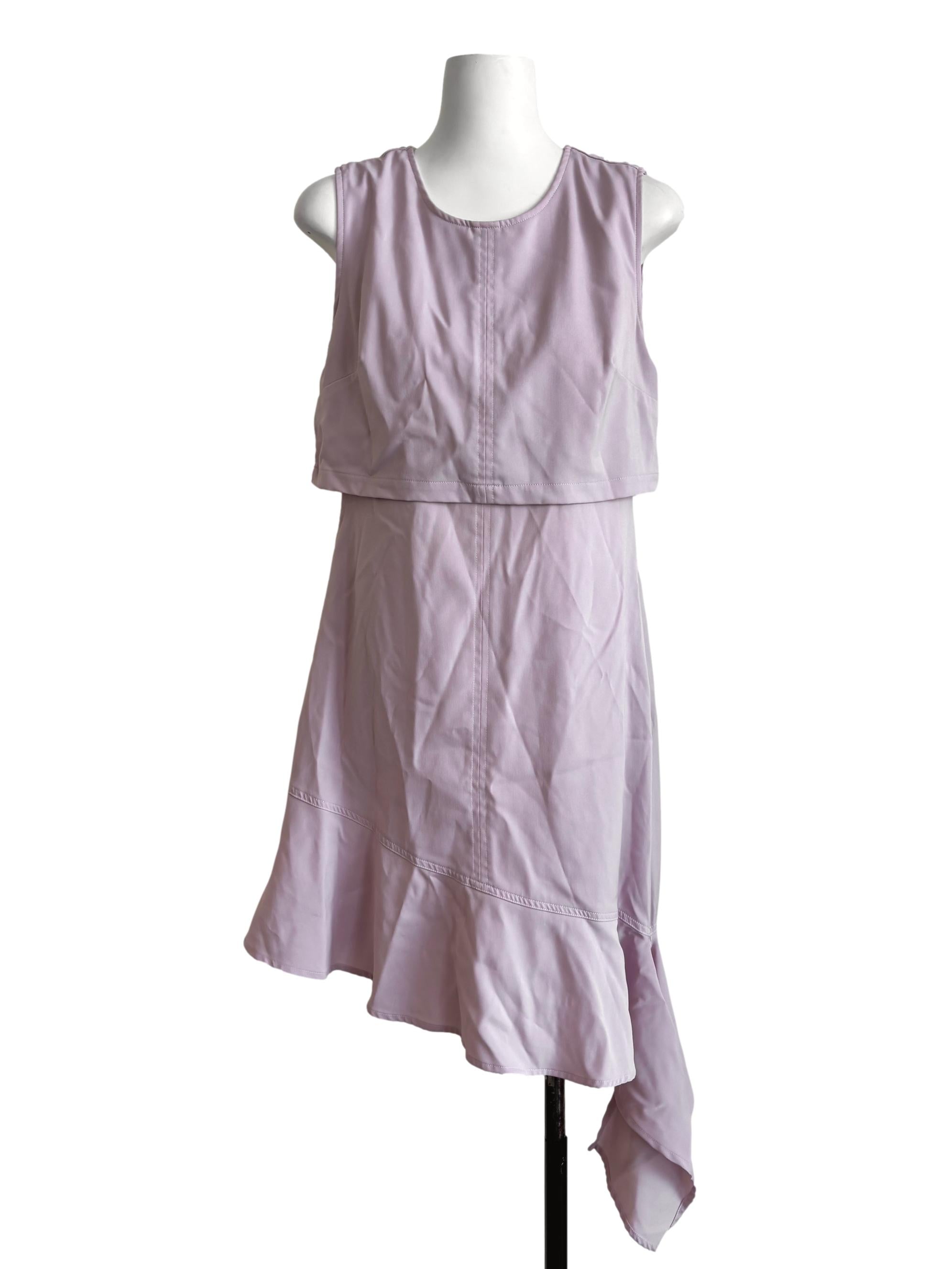 Orchid Pink Sleeveless Sheath Dress