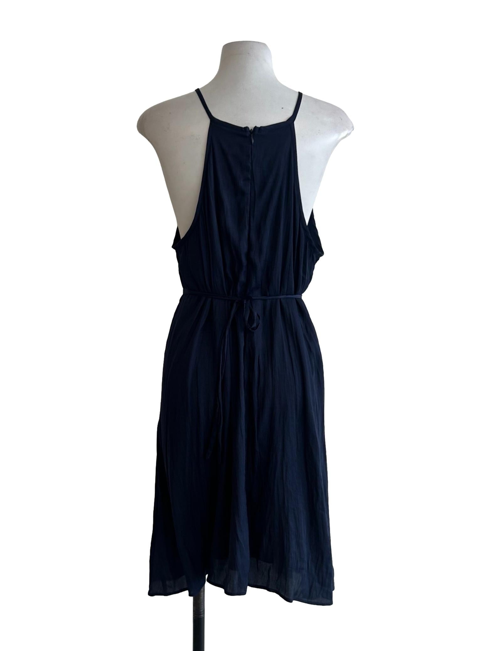 Indigo Blue Halter Mini Dress