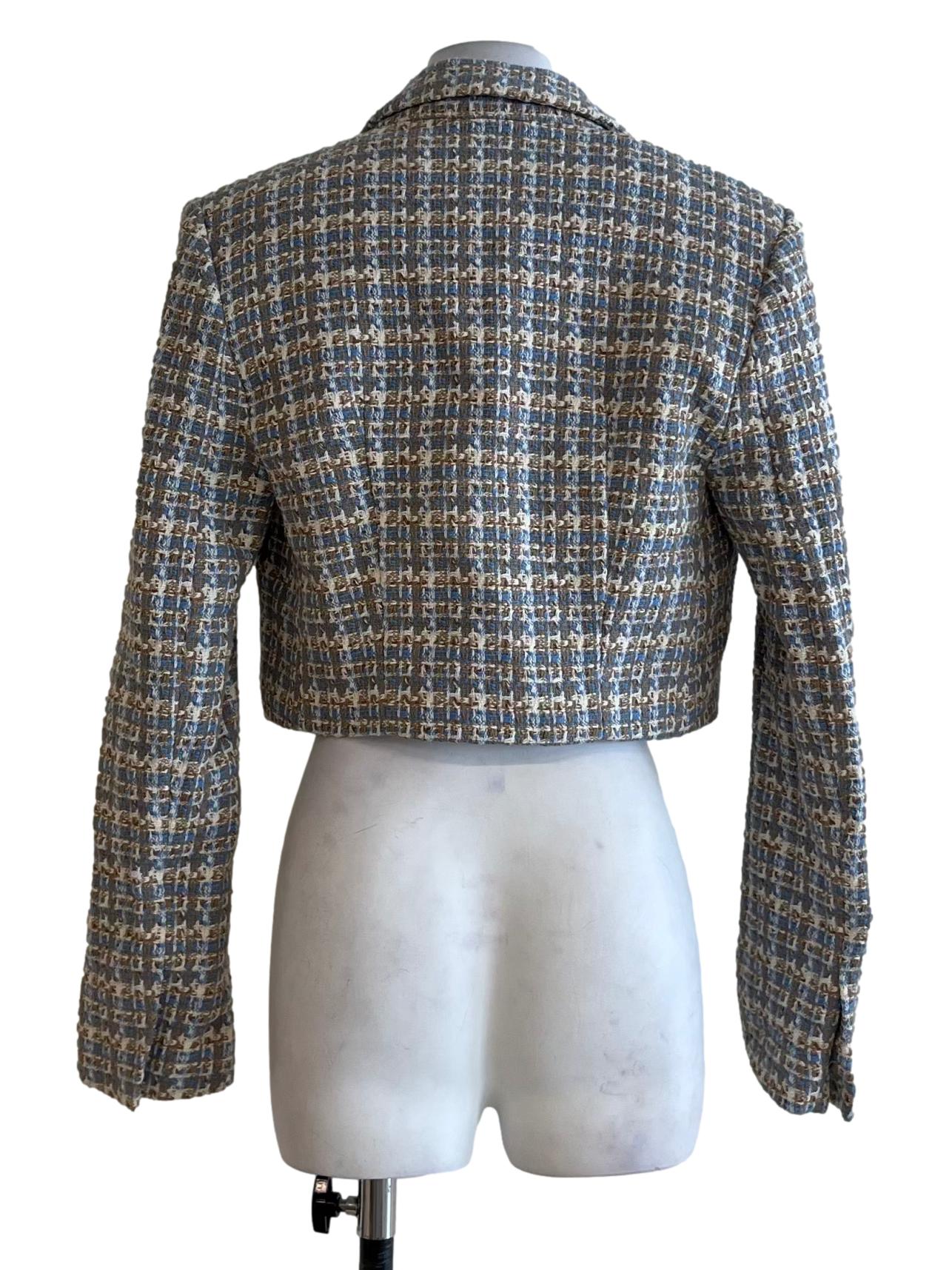 Beige Tattersall Blazer