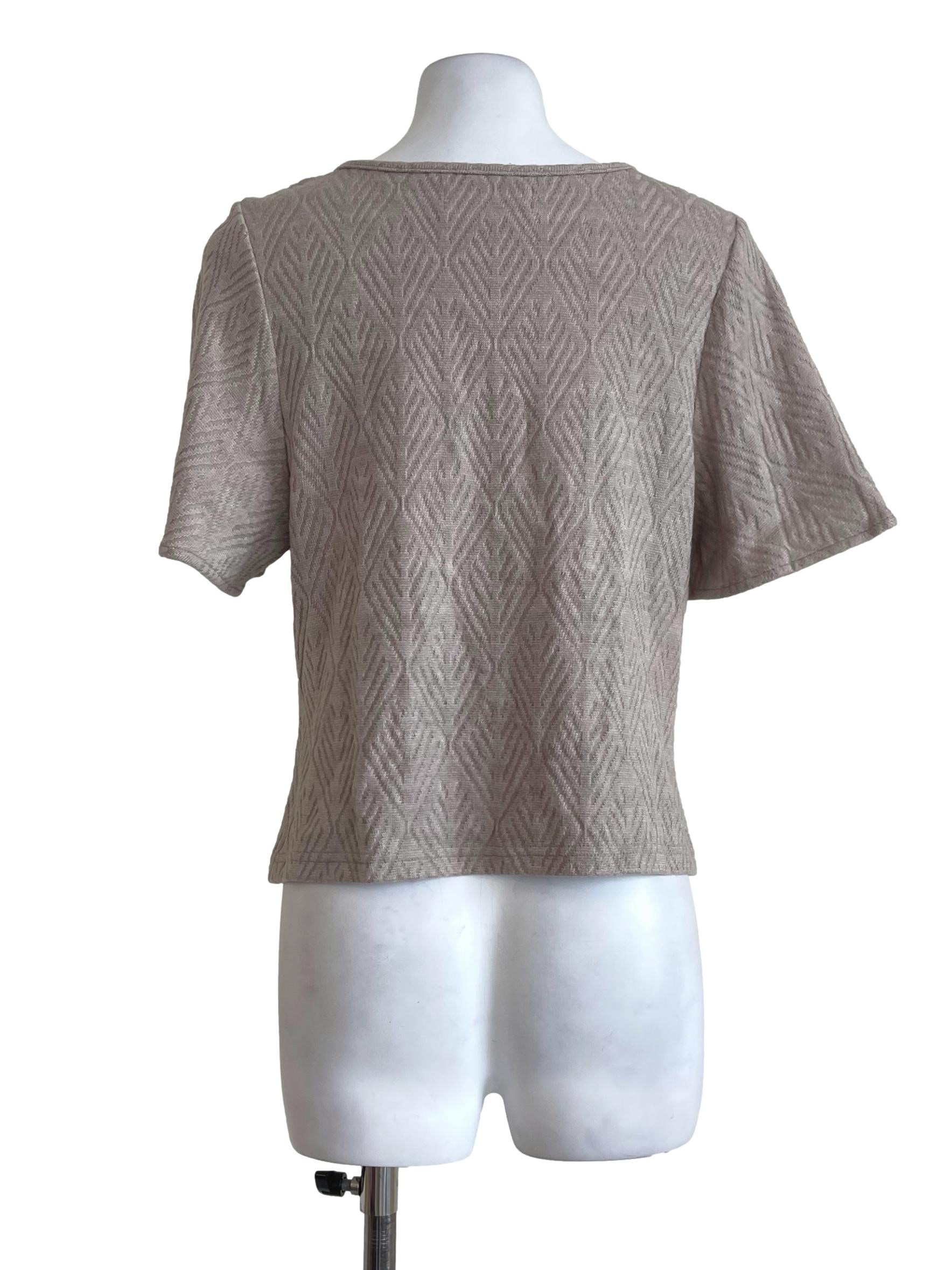 Khaki Knitted Blouse
