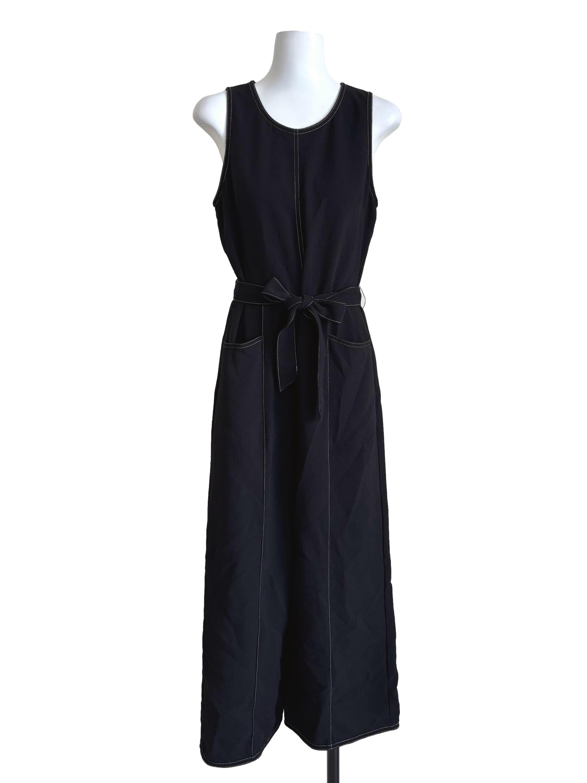 Onyx Black Sleeveless Jumpsuit