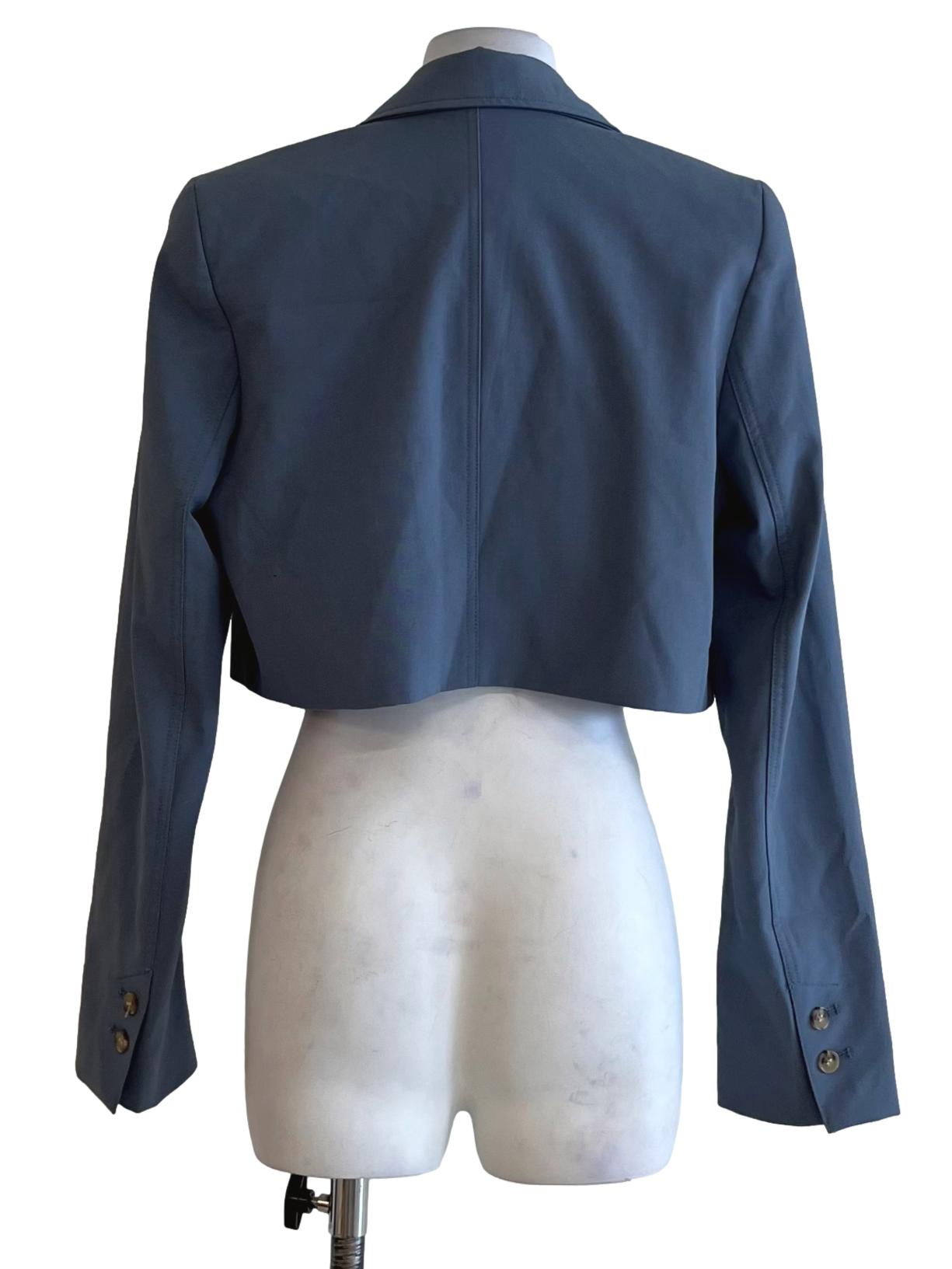 Aegean Blue Wing Collar Blazer