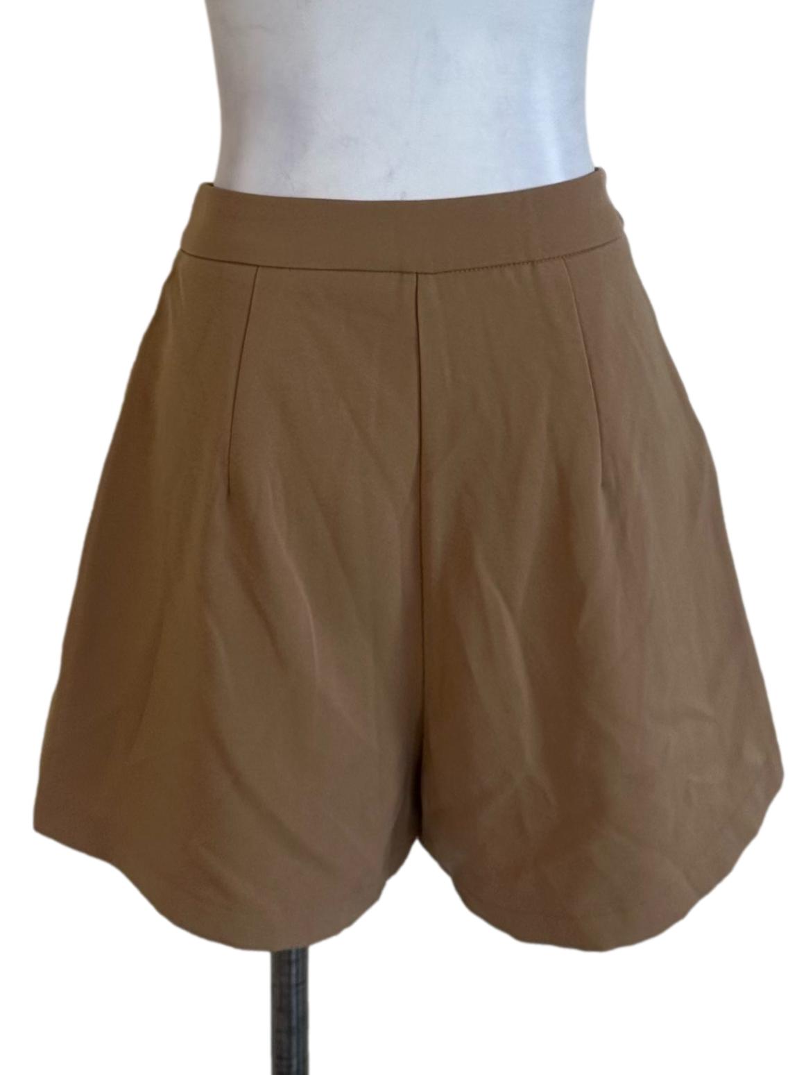 Mocha Brown Plain Shorts