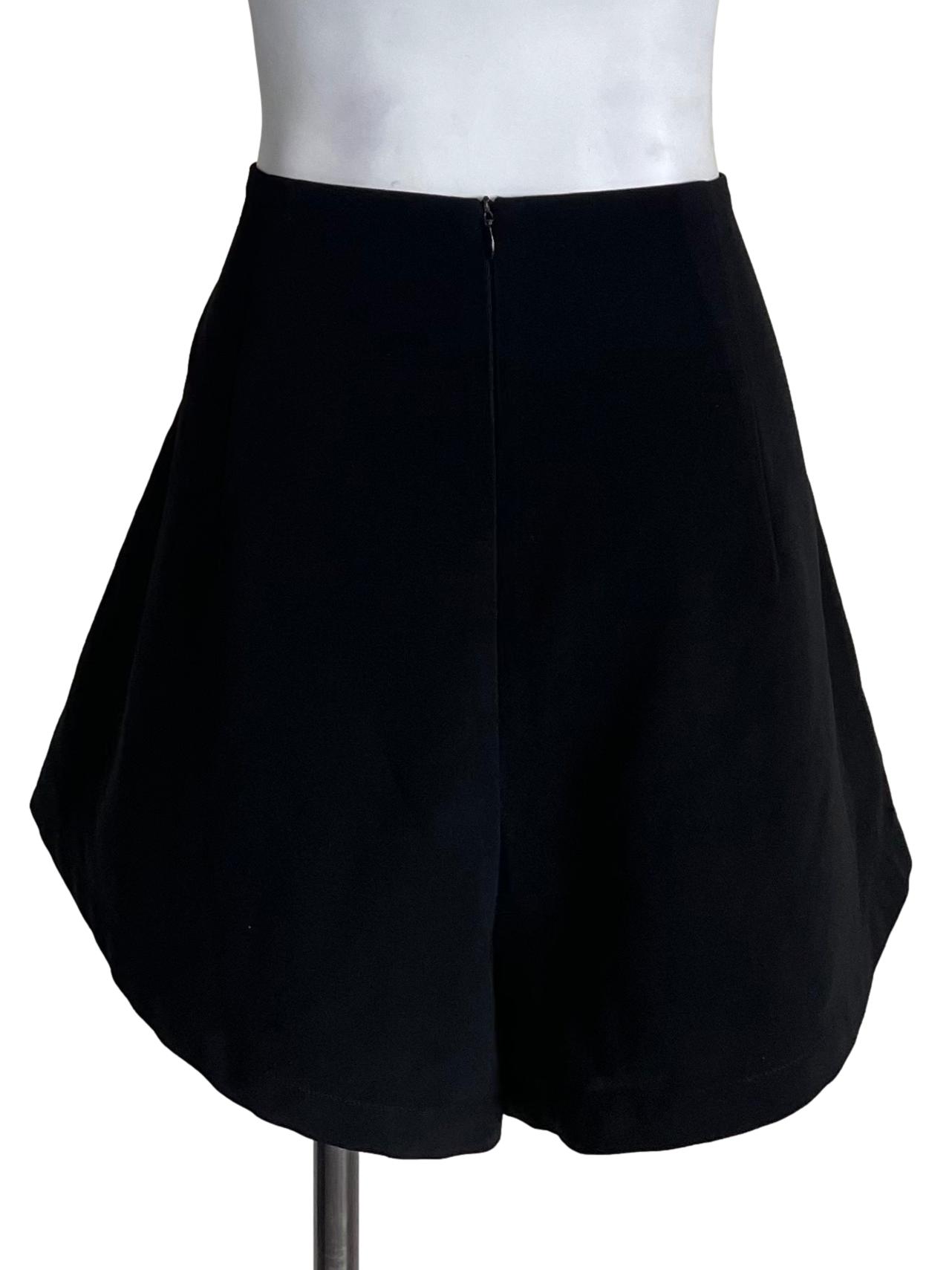 Black Pleated Shorts