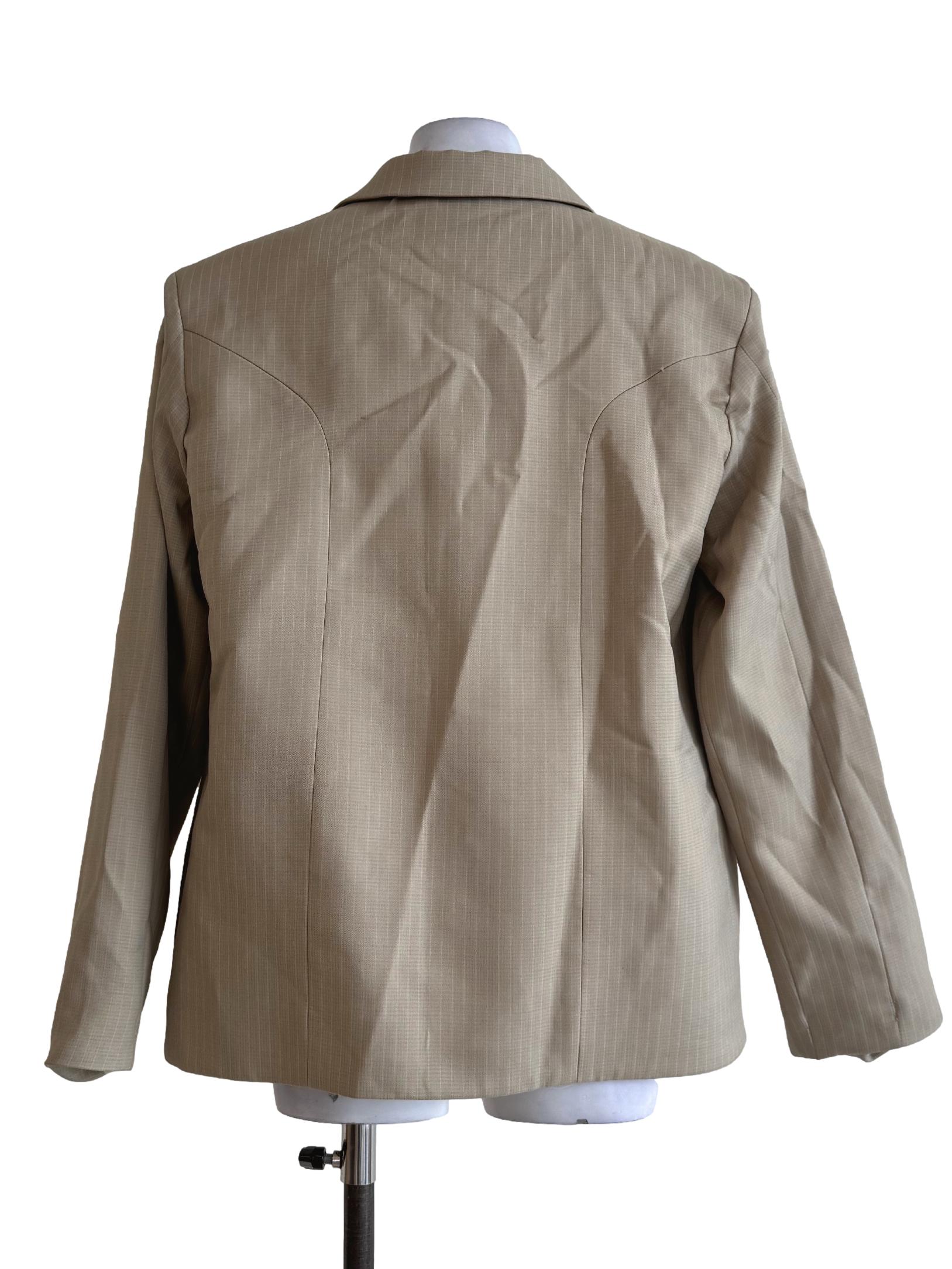 Malt Beige With Stripes Blazer