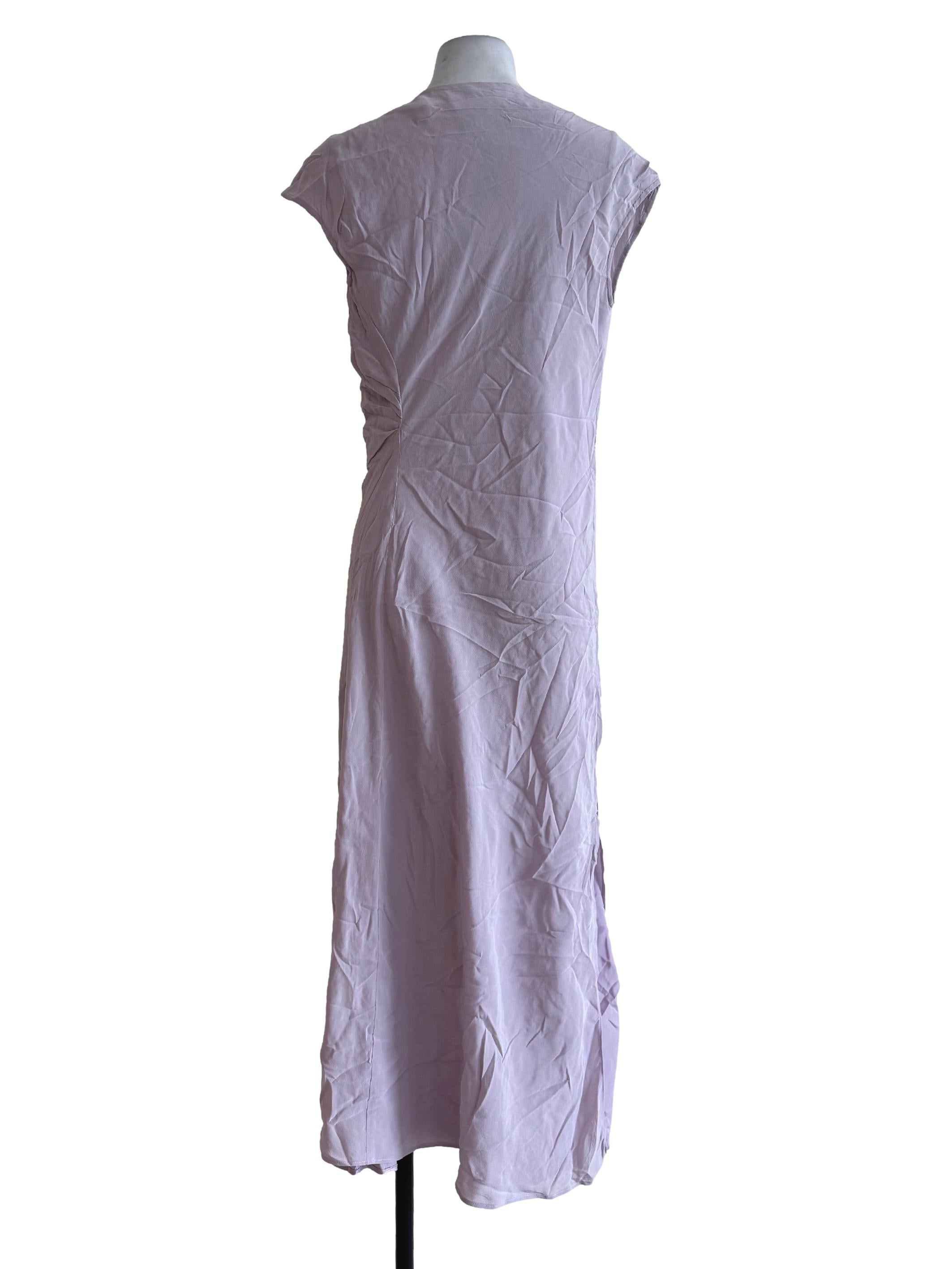 Pale Lavender Round Neck Dress