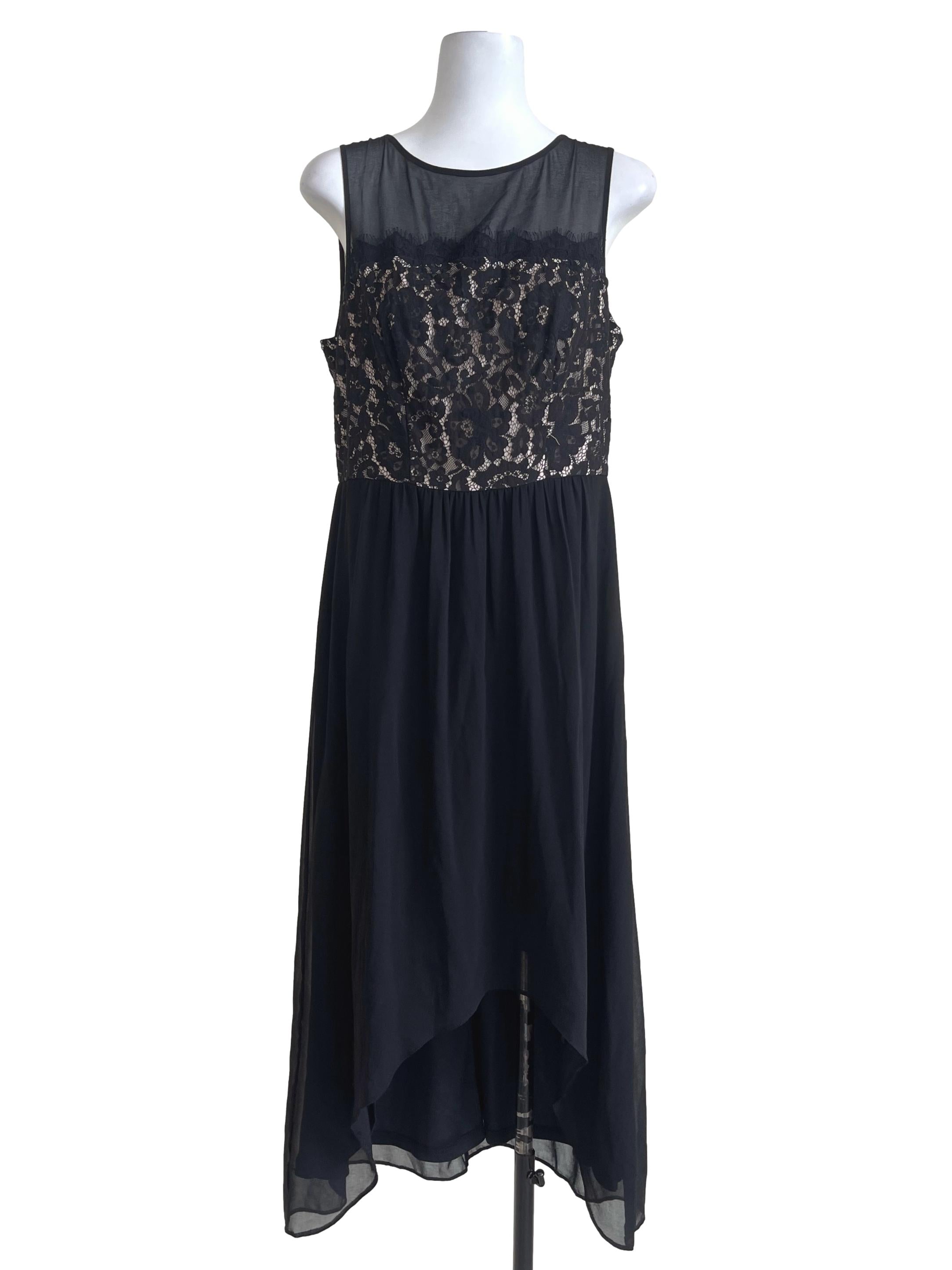 Black Upper Laced Dress