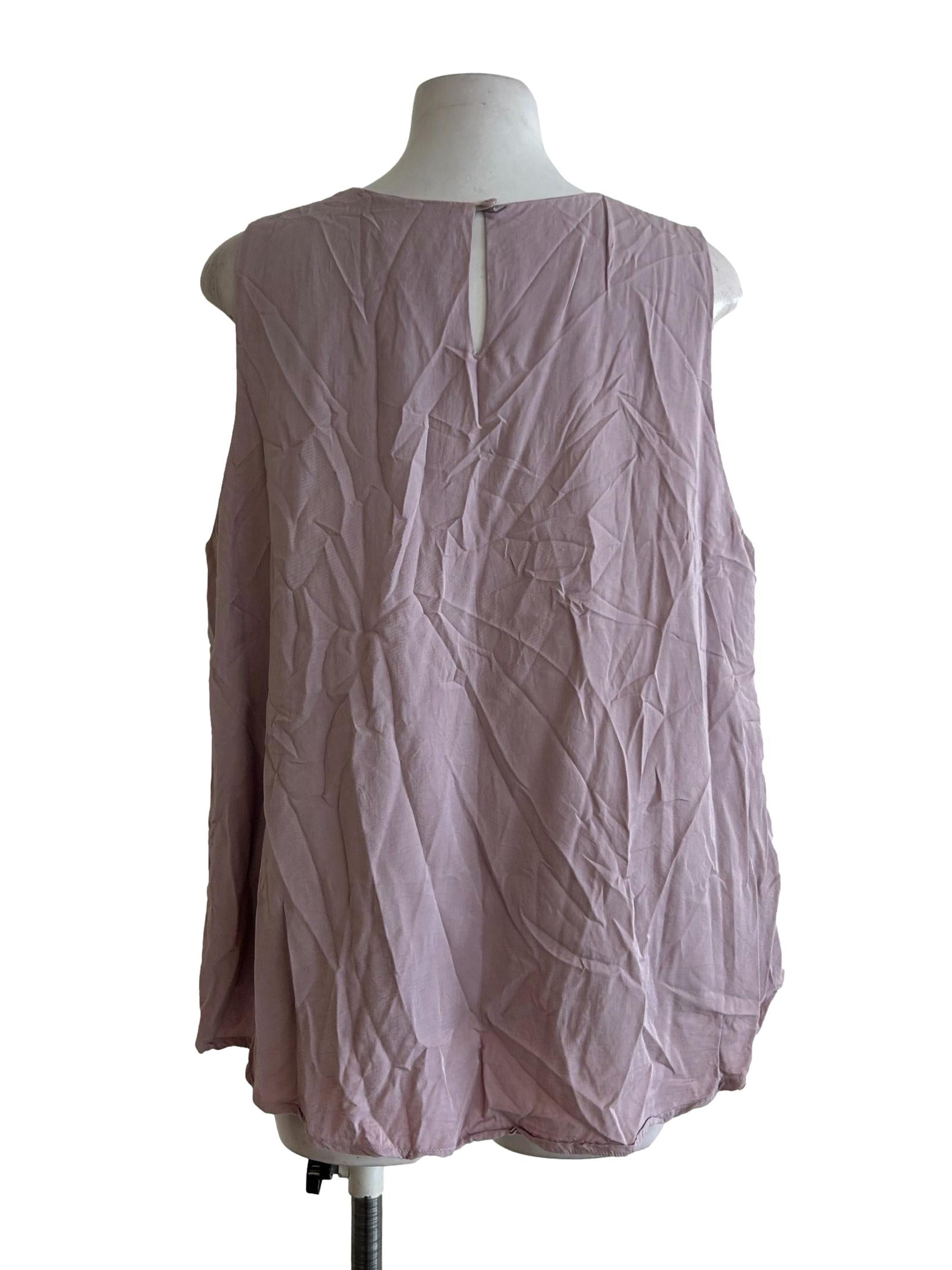 Rose Pink Sleeveless Top