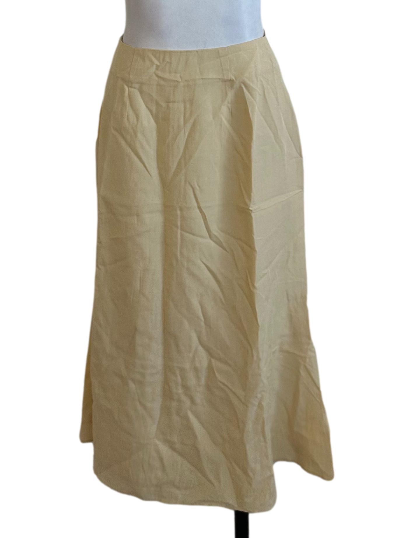 Butter Yellow Pencil Skirt