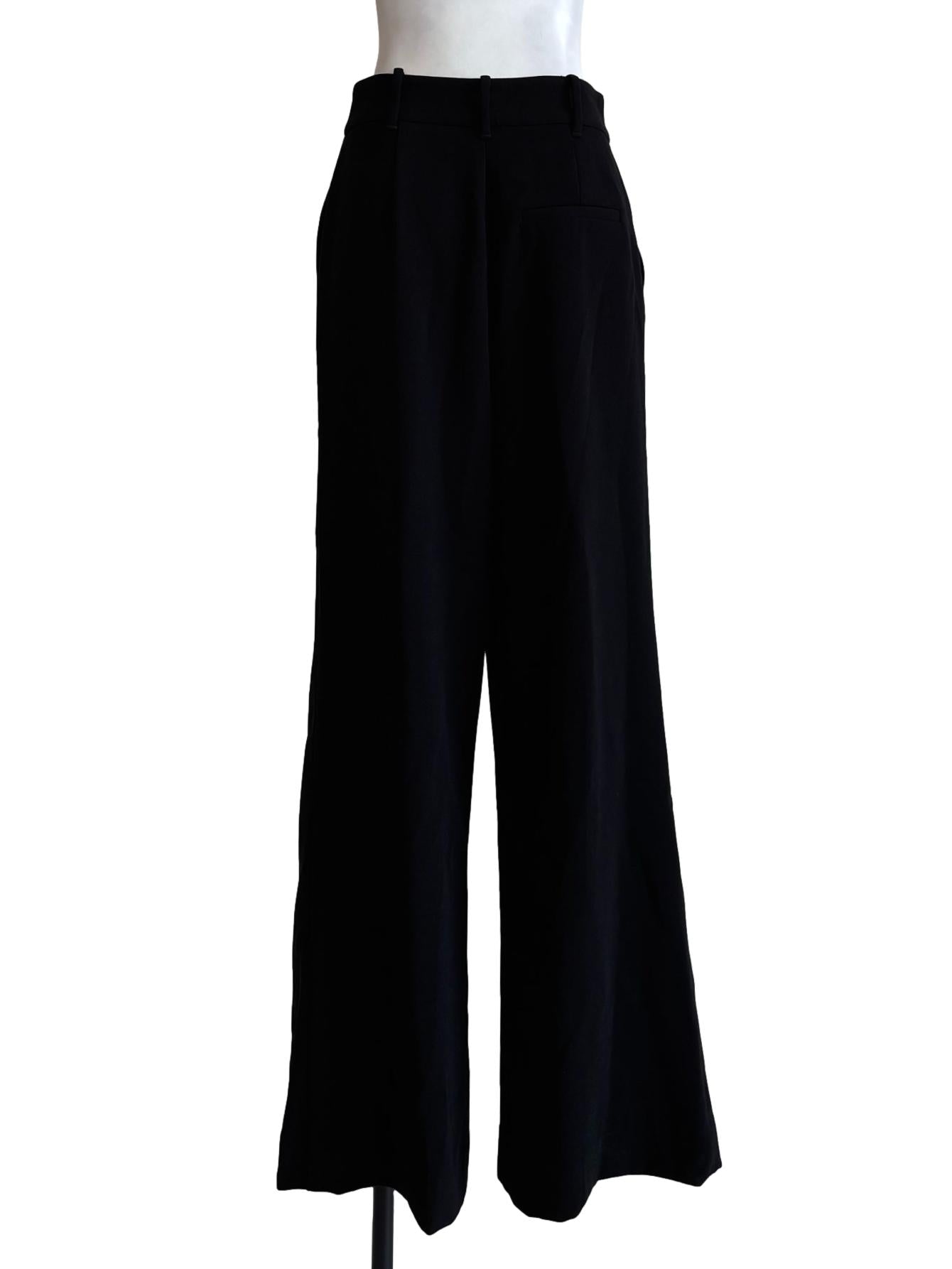 Jet Black Straight Slacks