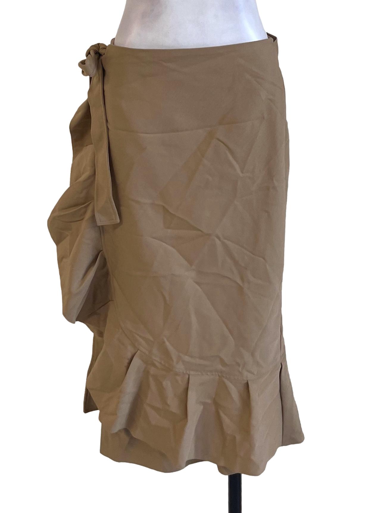Tortilla Brown Wrap Skirt