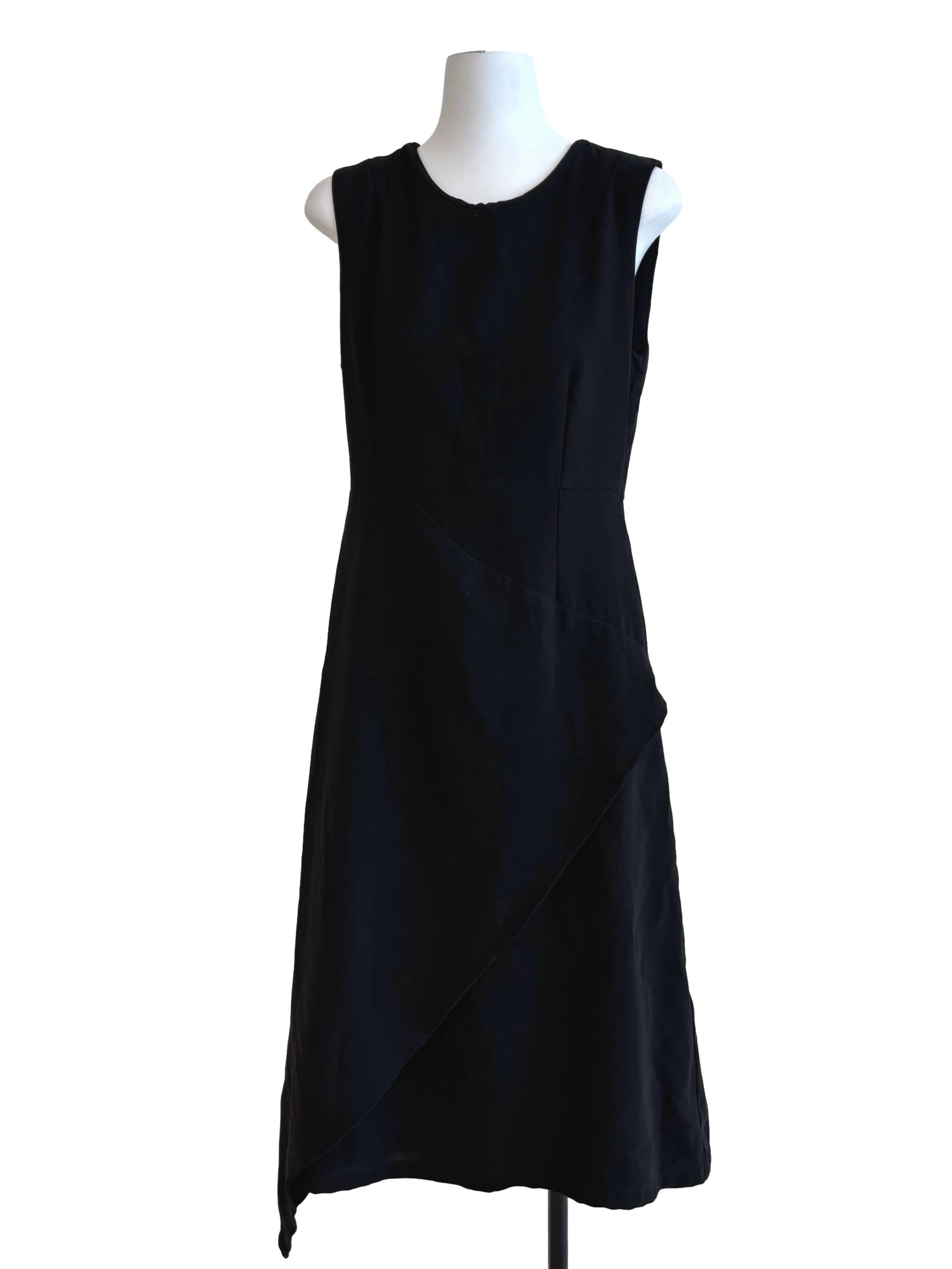 Eerie Black Sleeveless A-Line Dress