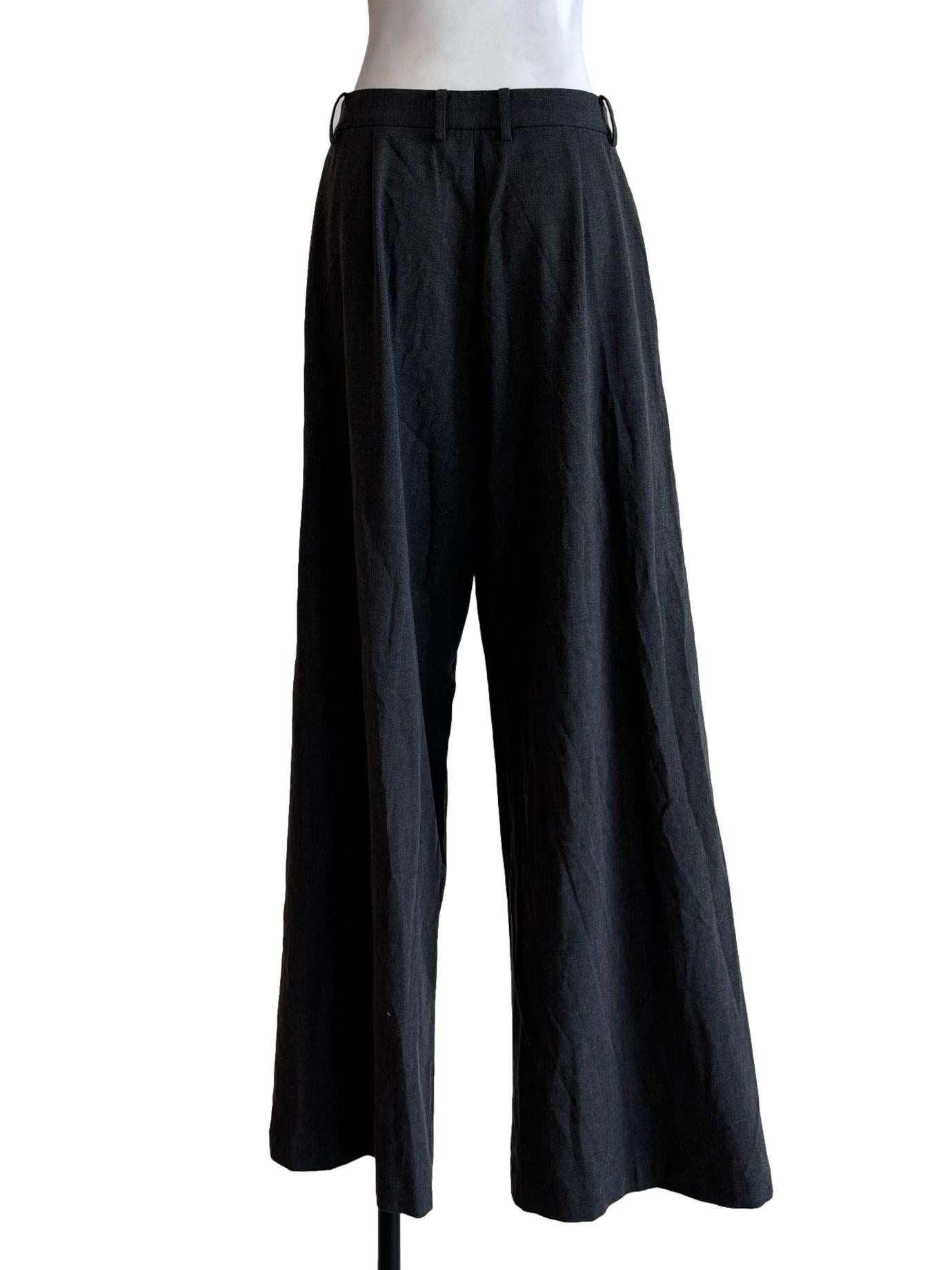Graphite Grey Wide Slacks