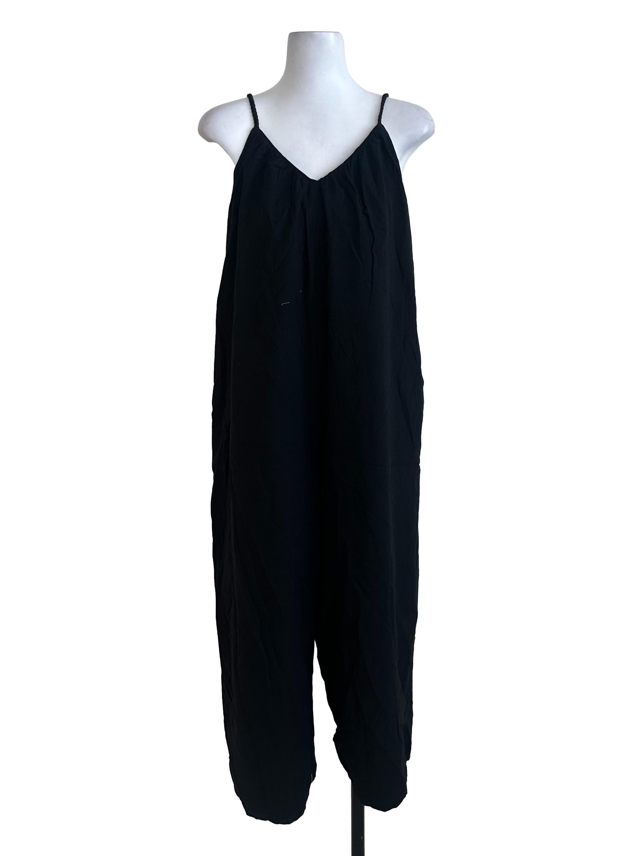 Black Spaghetti Strap Jumpsuit