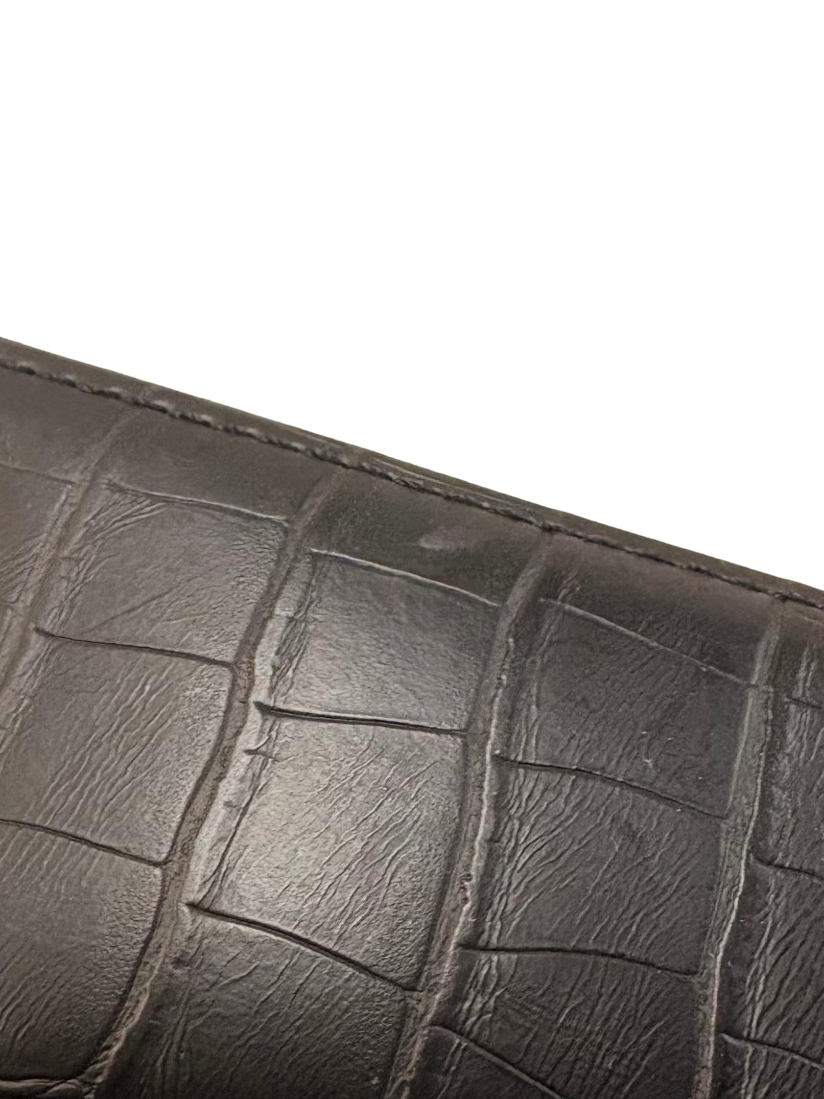 Black Mock Croc Mini City Bag With Asymmetric Flap