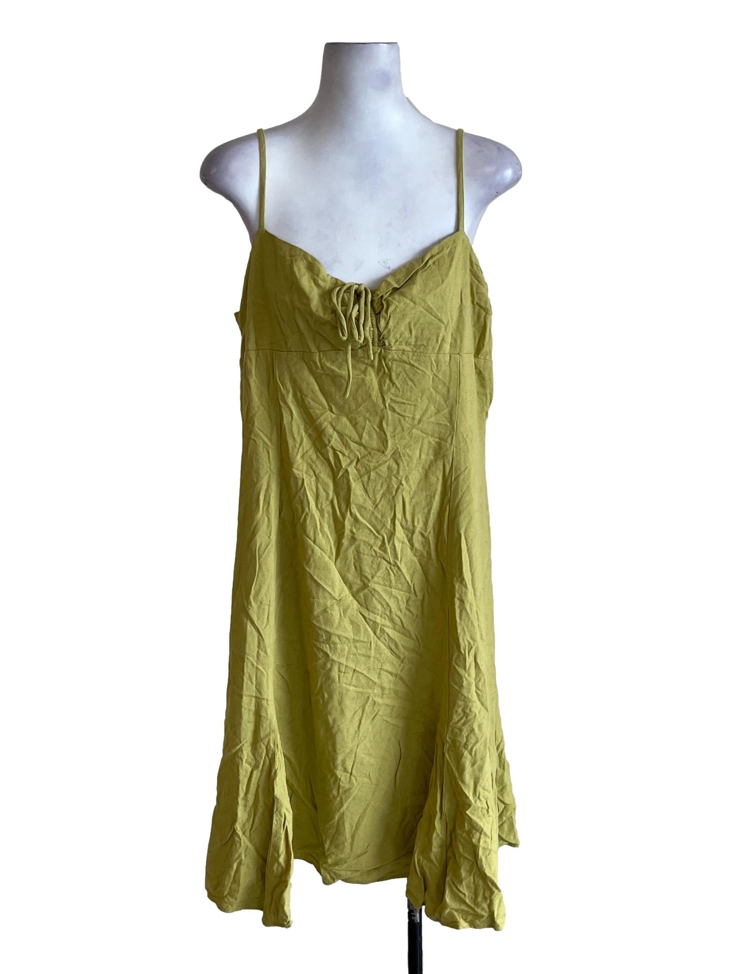 Pistachio Green Halter Strap Sun Dress